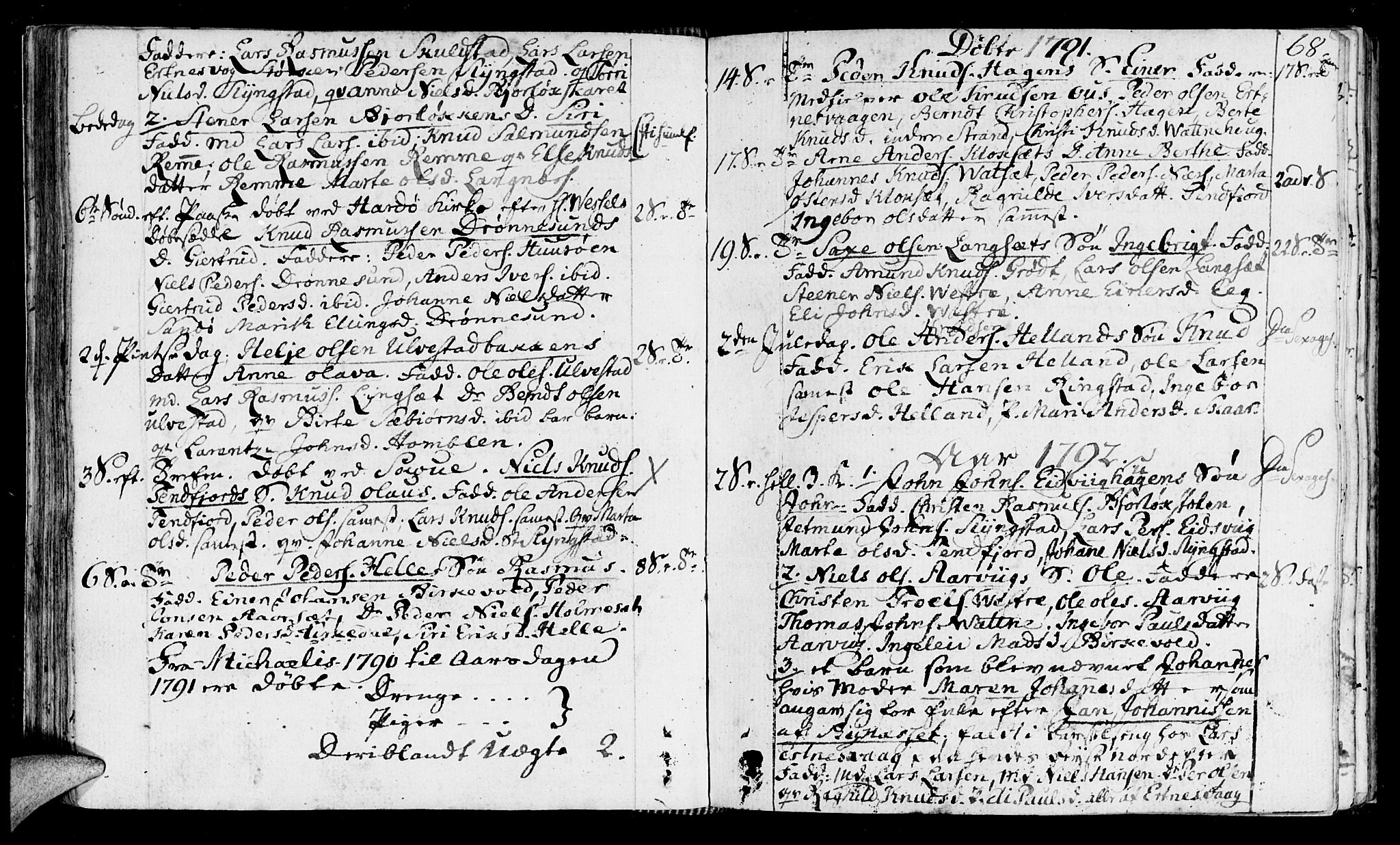 Ministerialprotokoller, klokkerbøker og fødselsregistre - Møre og Romsdal, AV/SAT-A-1454/525/L0372: Parish register (official) no. 525A02, 1778-1817, p. 68