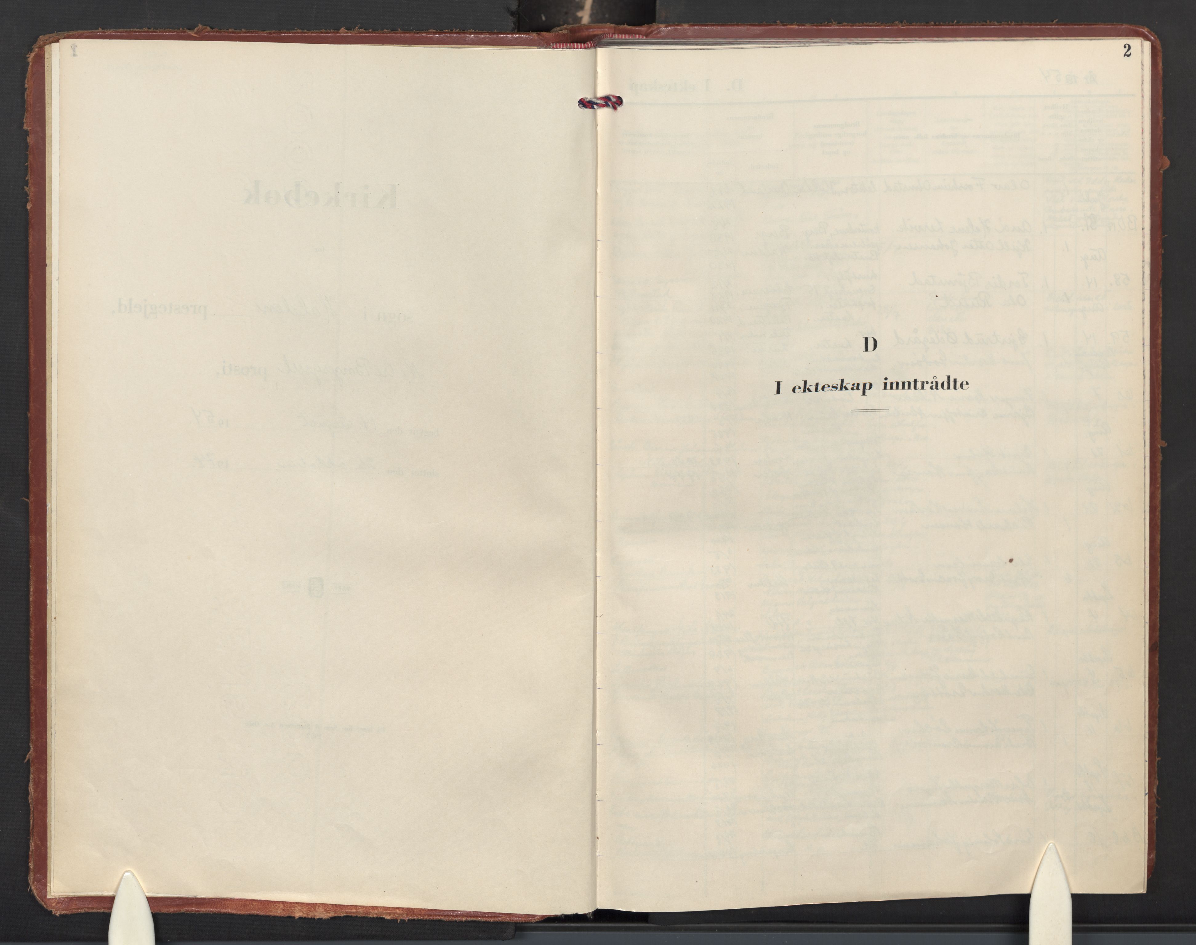 Halden prestekontor Kirkebøker, AV/SAO-A-10909/F/Fa/L0025: Parish register (official) no. I 25, 1954-1974, p. 2
