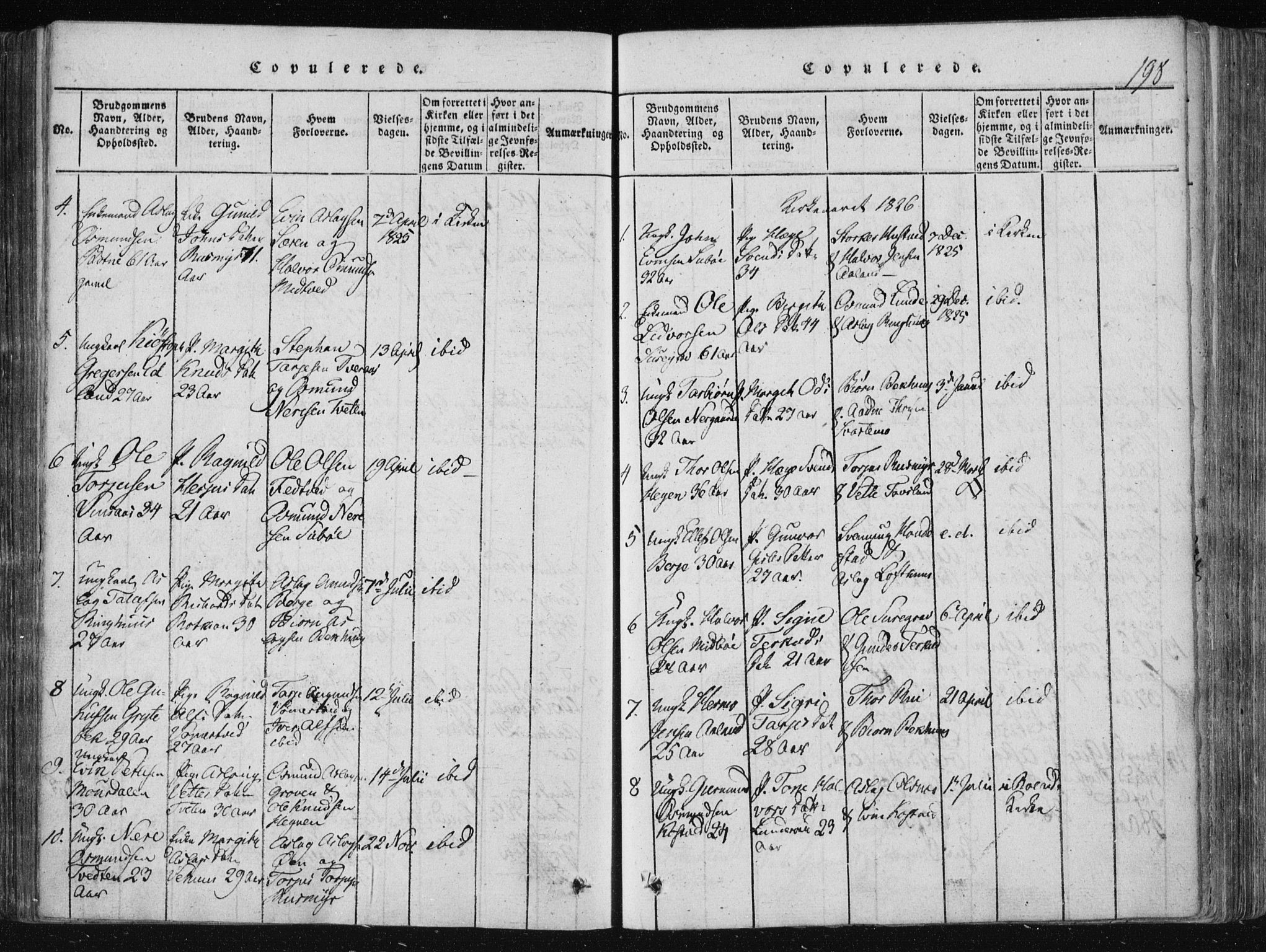 Vinje kirkebøker, SAKO/A-312/F/Fa/L0003: Parish register (official) no. I 3, 1814-1843, p. 198