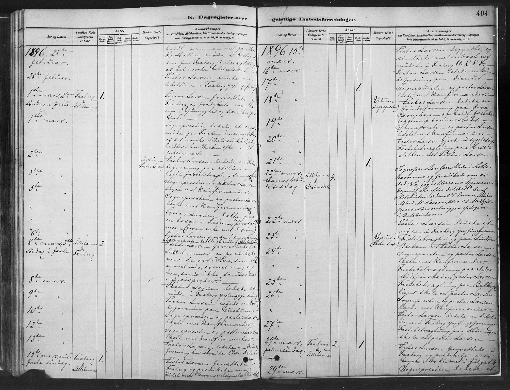 Fåberg prestekontor, SAH/PREST-086/H/Ha/Haa/L0010: Parish register (official) no. 10, 1879-1900, p. 404