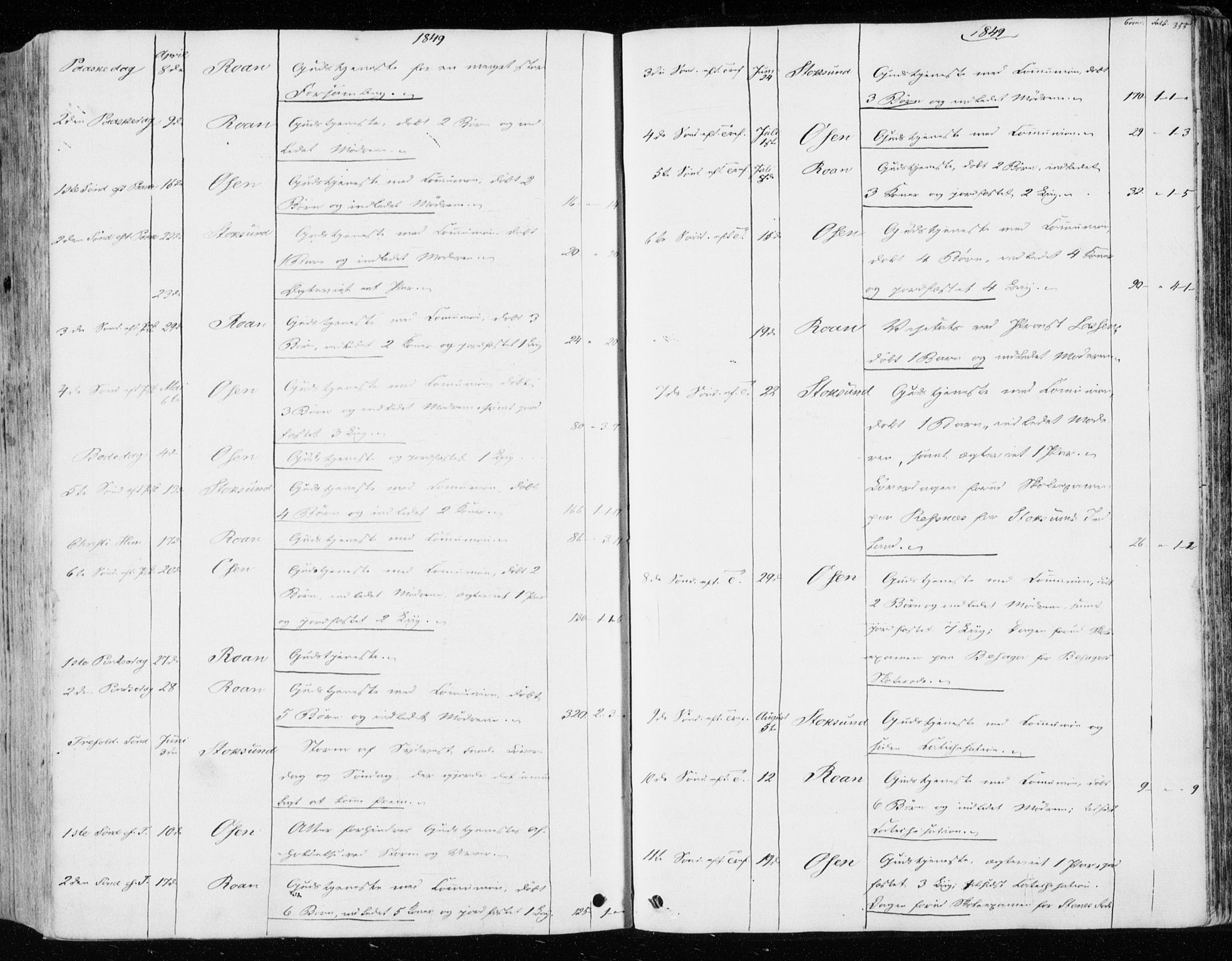 Ministerialprotokoller, klokkerbøker og fødselsregistre - Sør-Trøndelag, SAT/A-1456/657/L0704: Parish register (official) no. 657A05, 1846-1857, p. 355