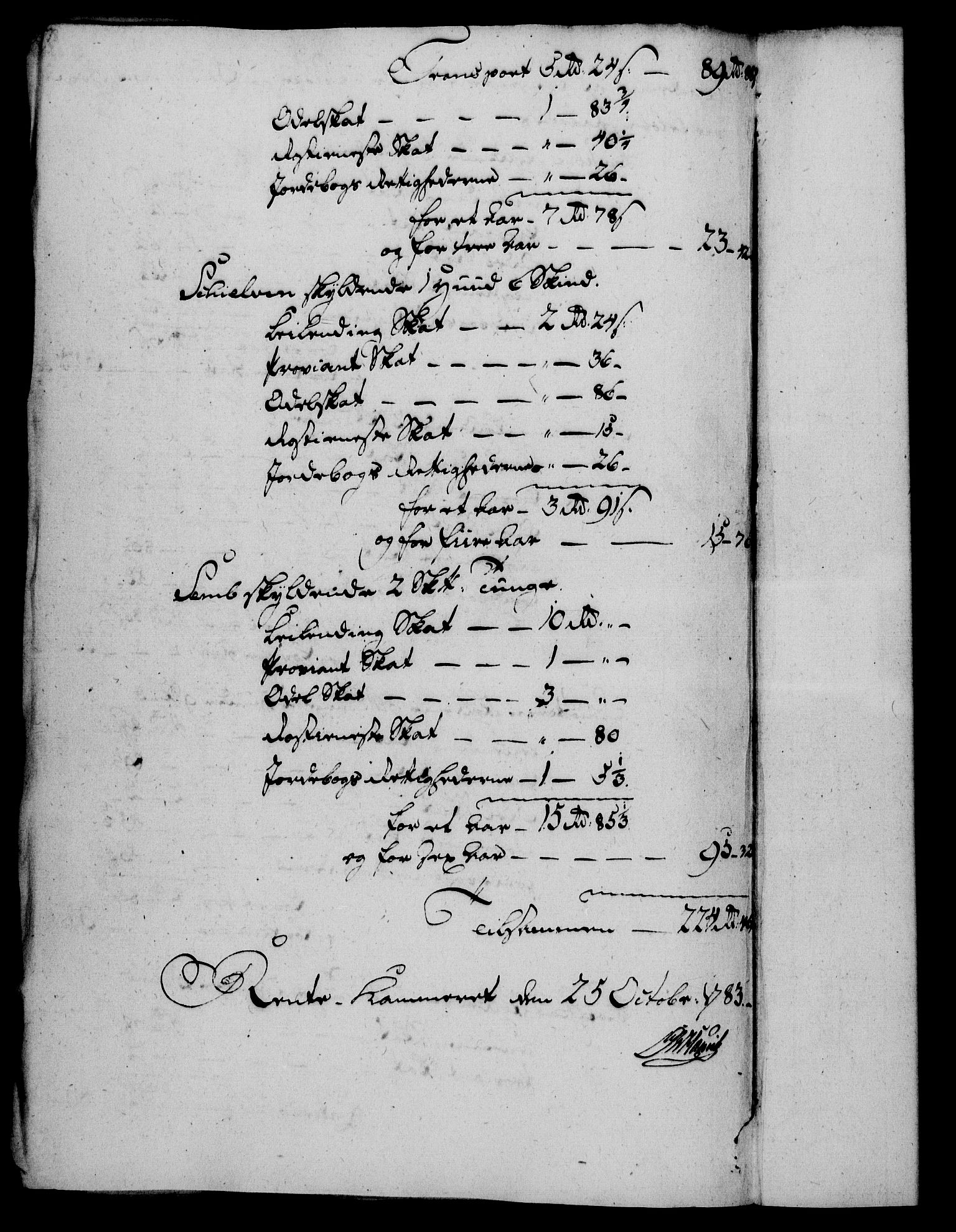 Rentekammeret, Kammerkanselliet, RA/EA-3111/G/Gf/Gfa/L0065: Norsk relasjons- og resolusjonsprotokoll (merket RK 52.65), 1783, p. 805