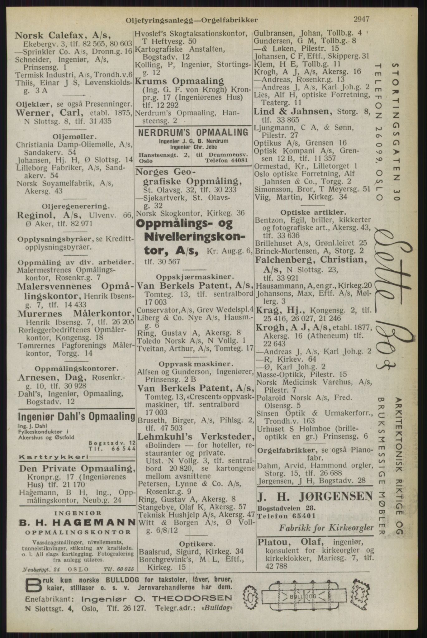 Kristiania/Oslo adressebok, PUBL/-, 1944, p. 2947