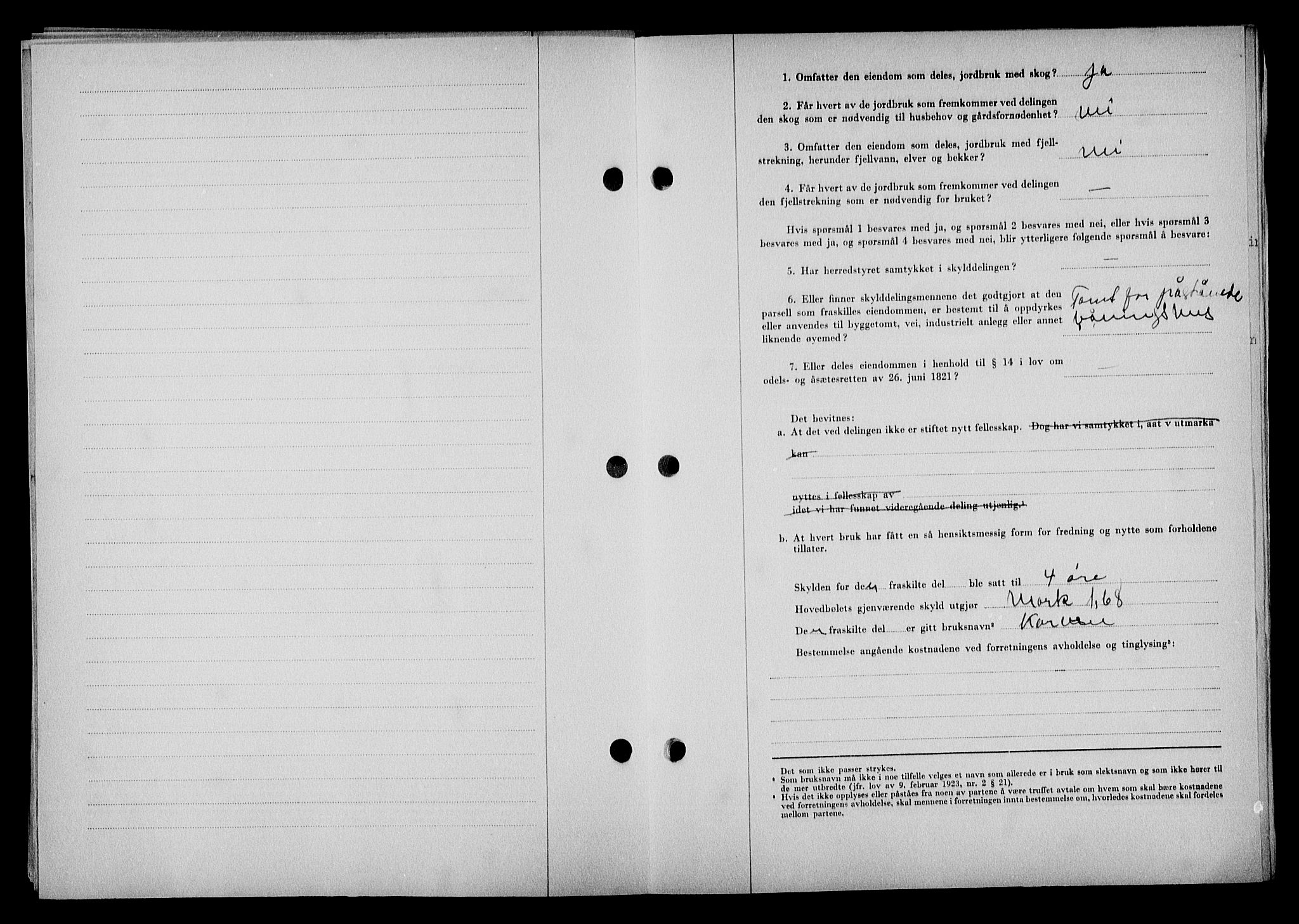 Mandal sorenskriveri, SAK/1221-0005/001/G/Gb/Gba/L0087: Mortgage book no. A-24, 1953-1953, Diary no: : 1070/1953