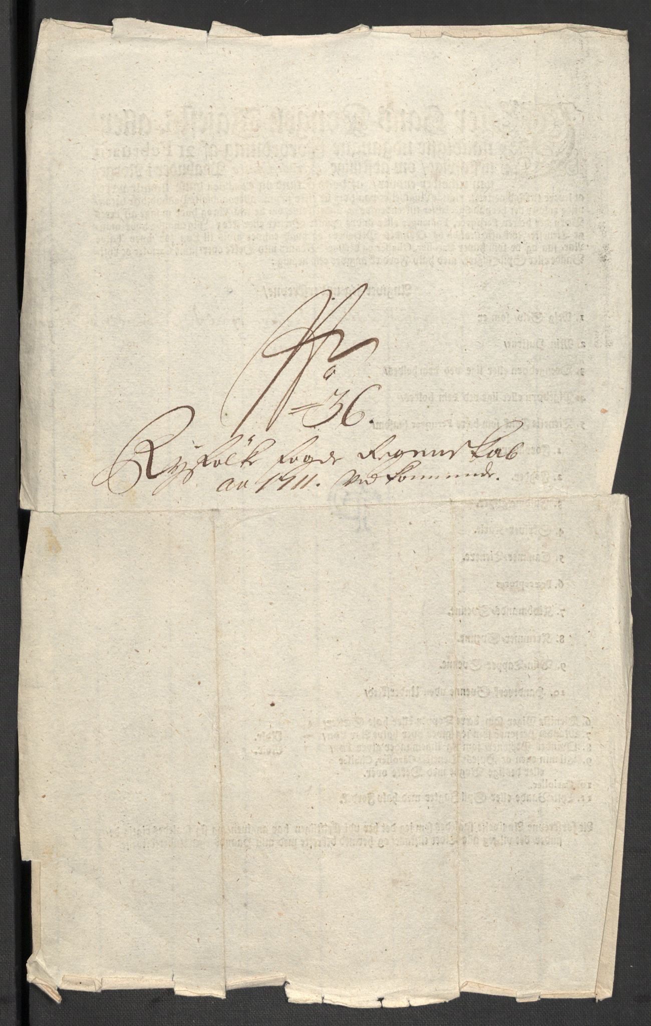 Rentekammeret inntil 1814, Reviderte regnskaper, Fogderegnskap, RA/EA-4092/R47/L2864: Fogderegnskap Ryfylke, 1711, p. 386