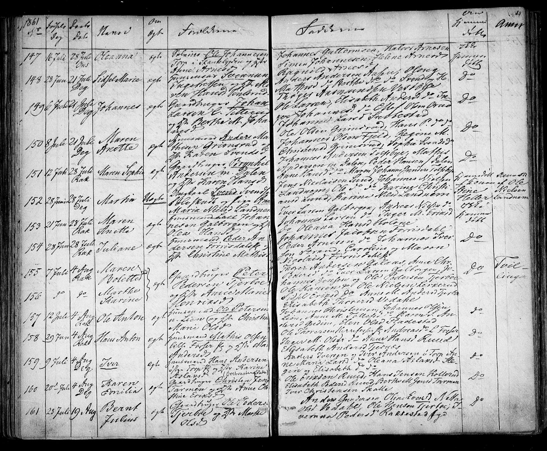 Rakkestad prestekontor Kirkebøker, AV/SAO-A-2008/F/Fa/L0010: Parish register (official) no. I 10, 1857-1861, p. 89