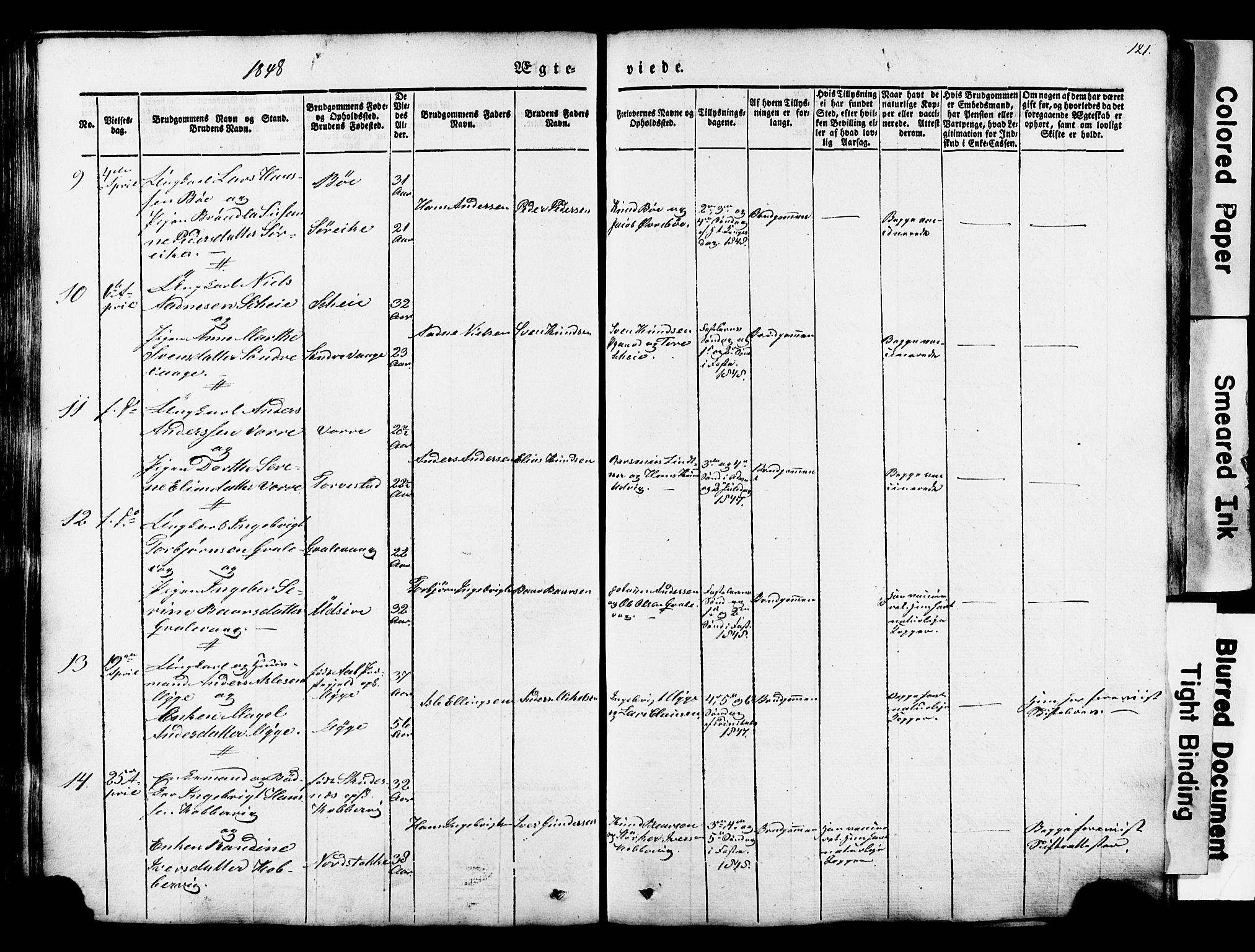 Avaldsnes sokneprestkontor, SAST/A -101851/H/Ha/Haa/L0007: Parish register (official) no. A 7, 1841-1853, p. 121