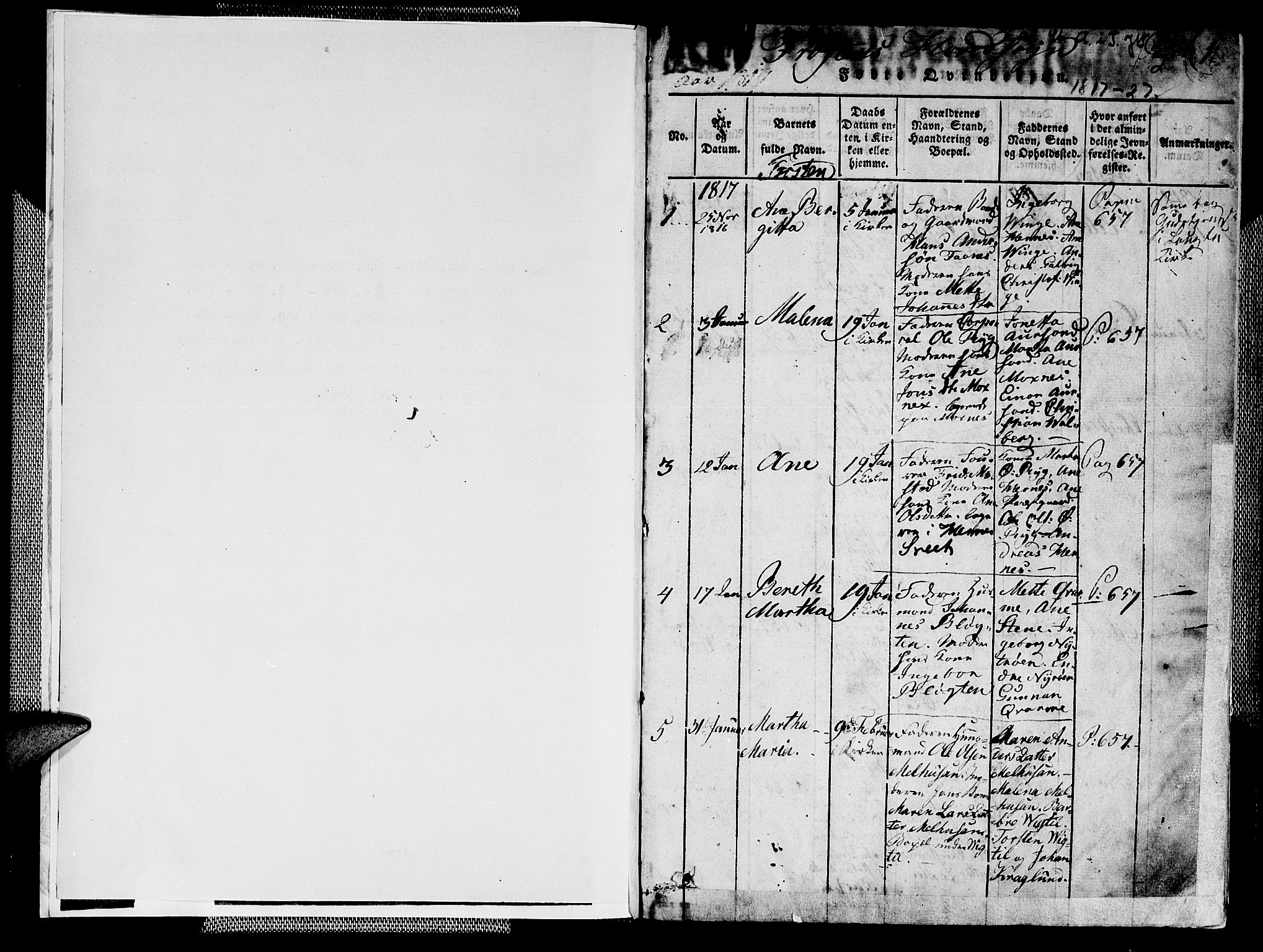 Ministerialprotokoller, klokkerbøker og fødselsregistre - Nord-Trøndelag, SAT/A-1458/713/L0112: Parish register (official) no. 713A04 /1, 1817-1827, p. 0-1