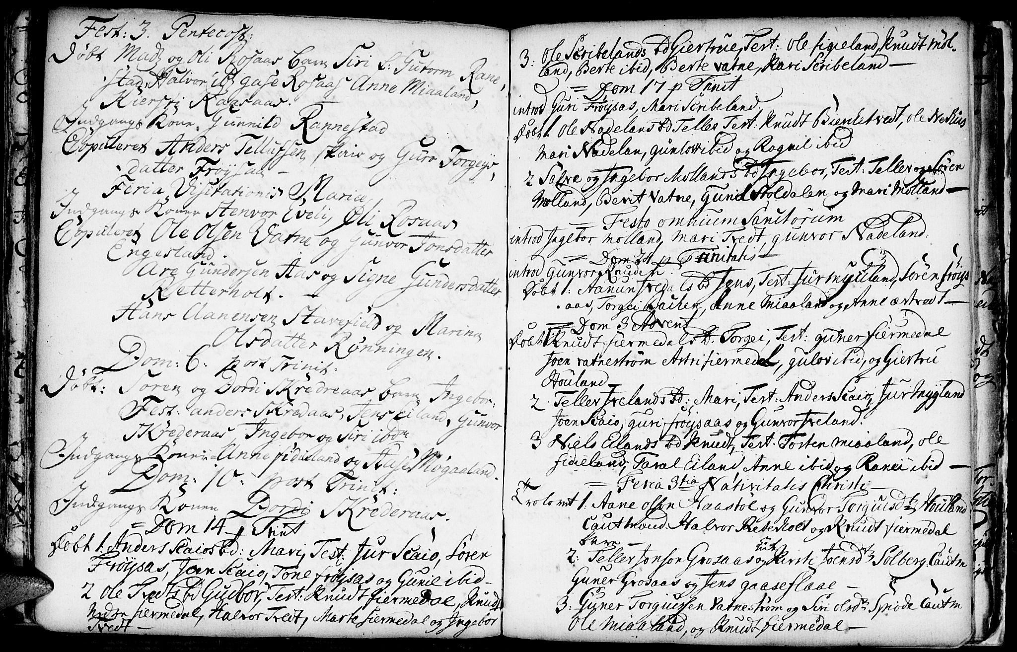 Evje sokneprestkontor, AV/SAK-1111-0008/F/Fa/Fac/L0001: Parish register (official) no. A 1, 1705-1764, p. 317-318