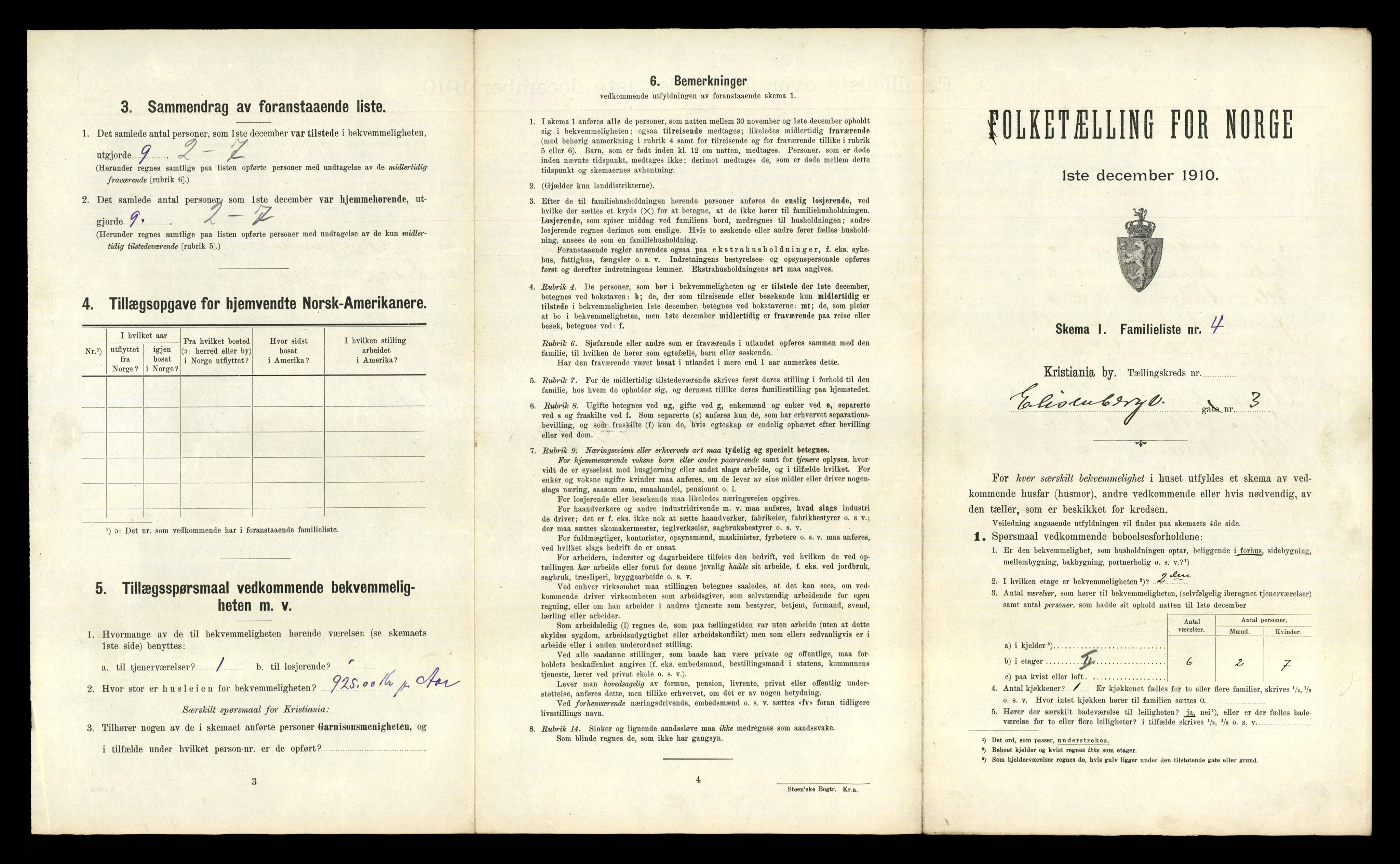 RA, 1910 census for Kristiania, 1910, p. 19563