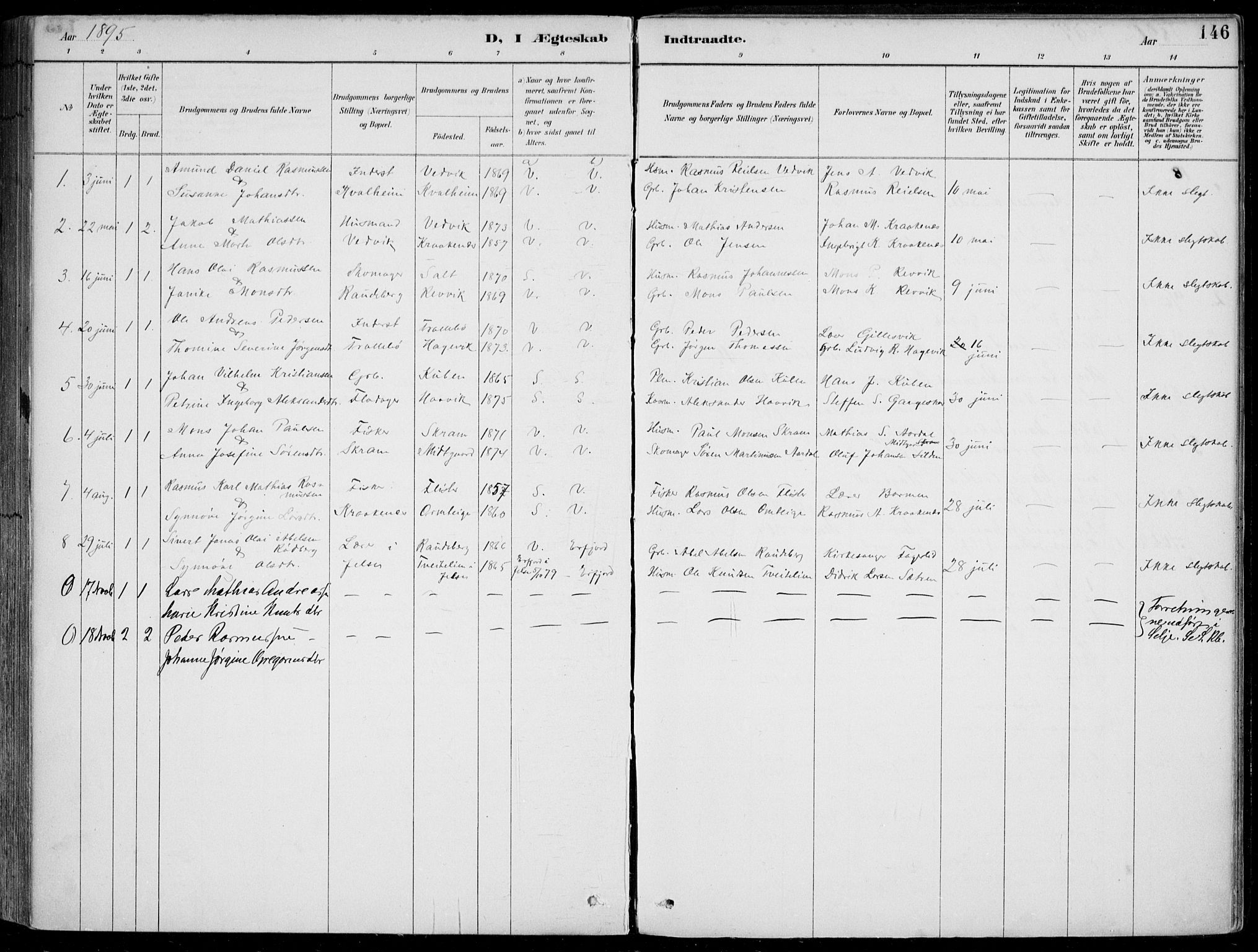 Selje sokneprestembete, AV/SAB-A-99938/H/Ha/Haa/Haac/L0002: Parish register (official) no. C  2, 1889-1904, p. 146