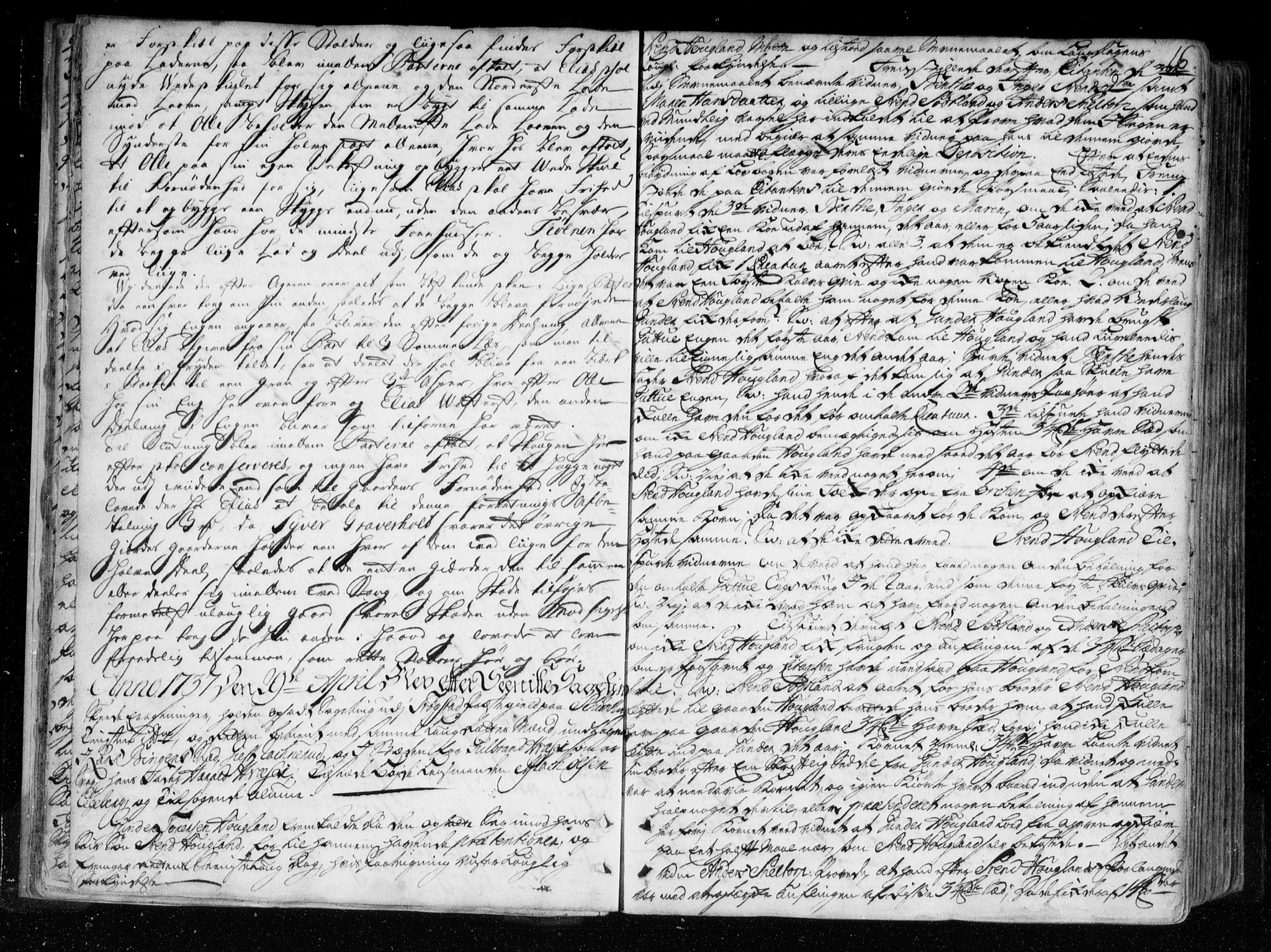 Heggen og Frøland sorenskriveri I, AV/SAO-A-11556/F/Fb/L0043: Tingbok, 1737-1743, p. 15b-16a