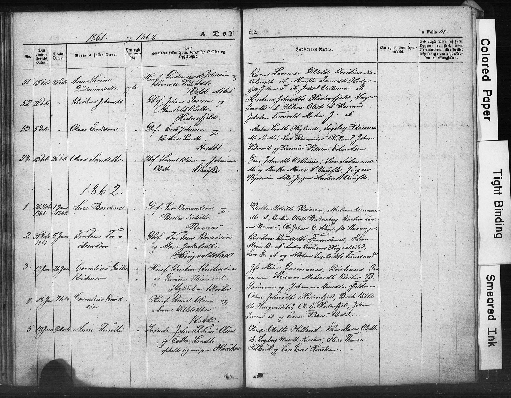 Rennesøy sokneprestkontor, SAST/A -101827/H/Ha/Hab/L0002: Parish register (copy) no. B 2, 1852-1880, p. 48