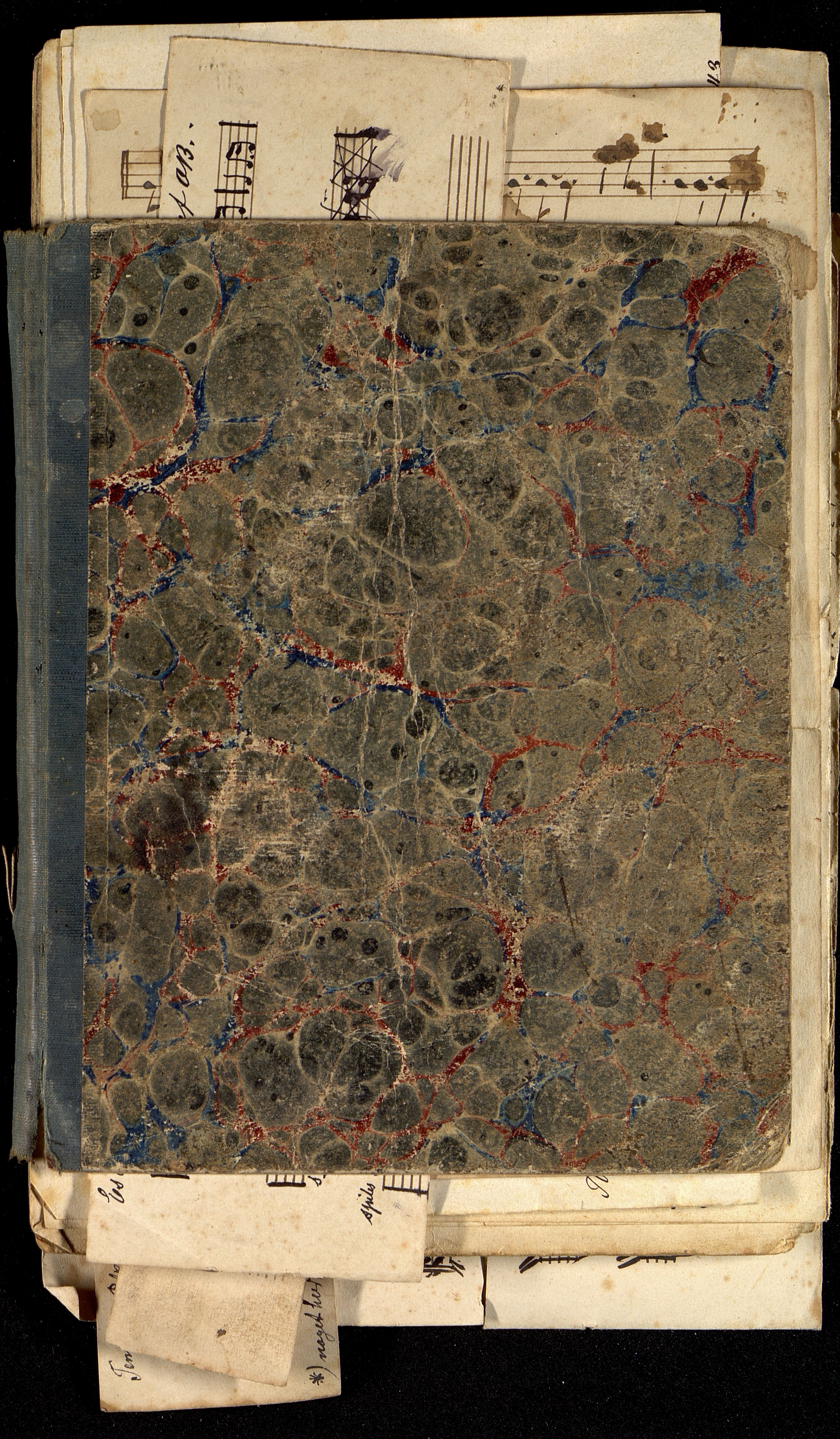 Pa 1026 - Hof Orkesterforening, VEMU/A-2195/F/L0002: Gausen, Andreas Chr. noter (løse noteark)