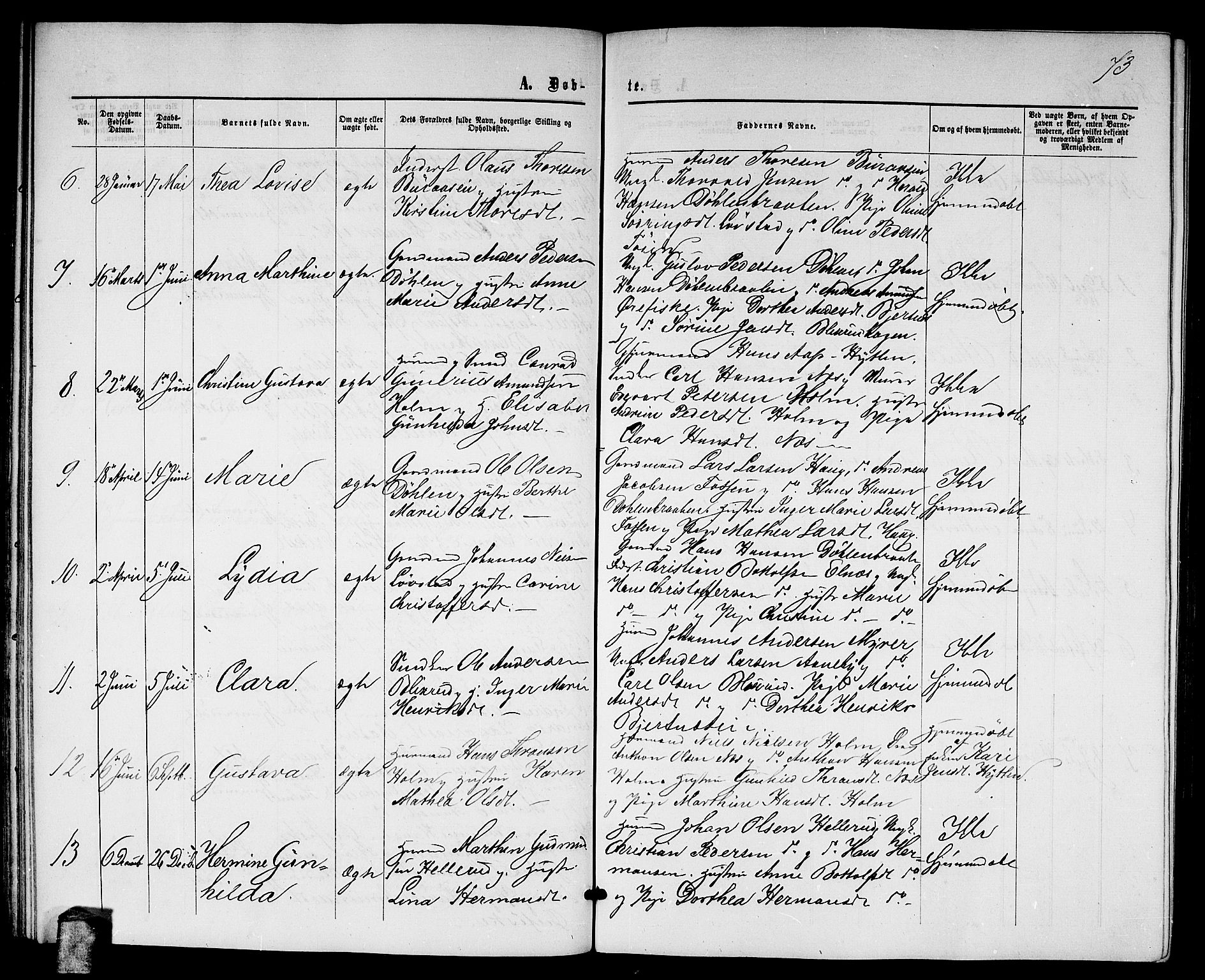 Nittedal prestekontor Kirkebøker, AV/SAO-A-10365a/G/Gb/L0001: Parish register (copy) no. II 1, 1859-1878, p. 73