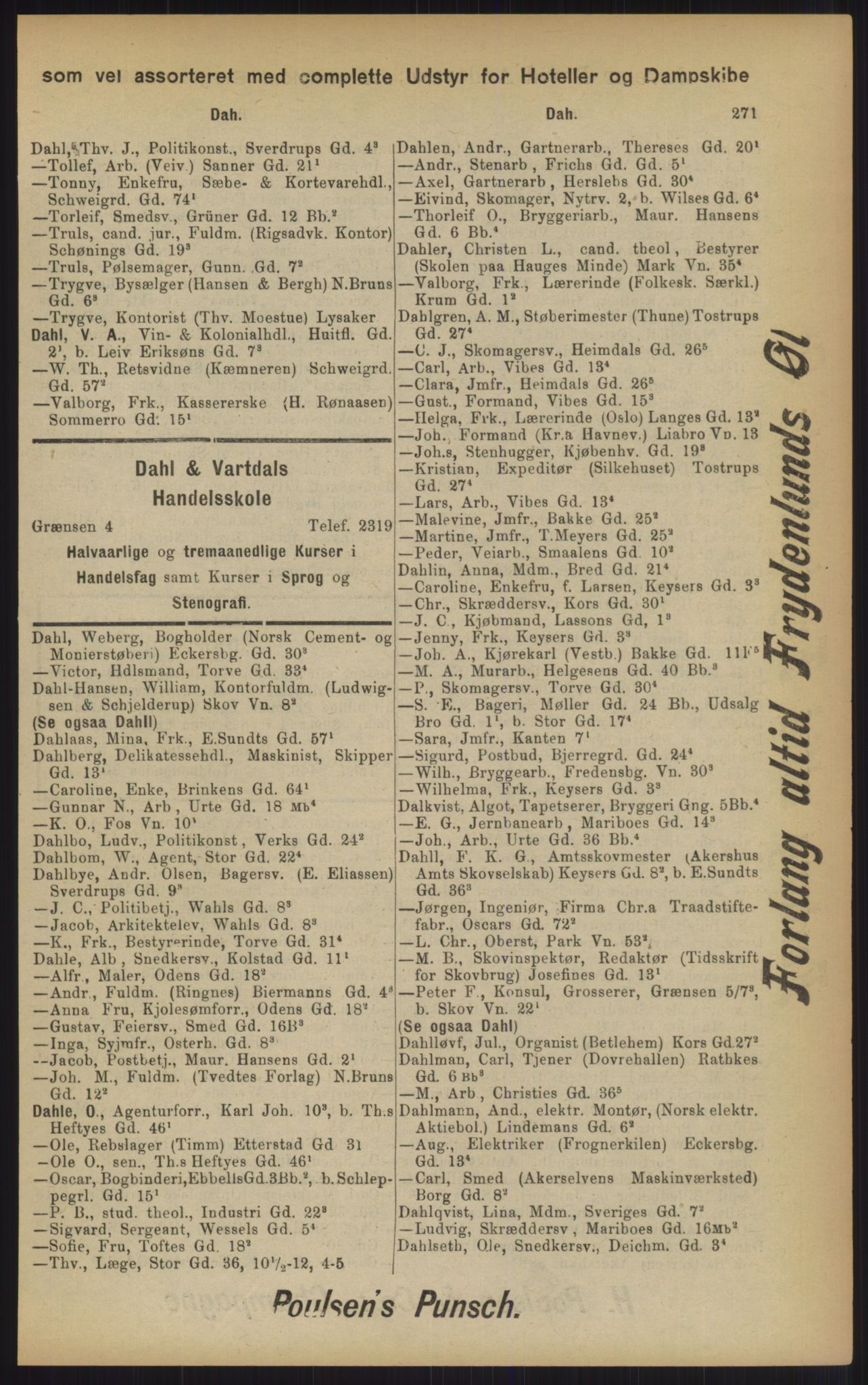 Kristiania/Oslo adressebok, PUBL/-, 1902, p. 271