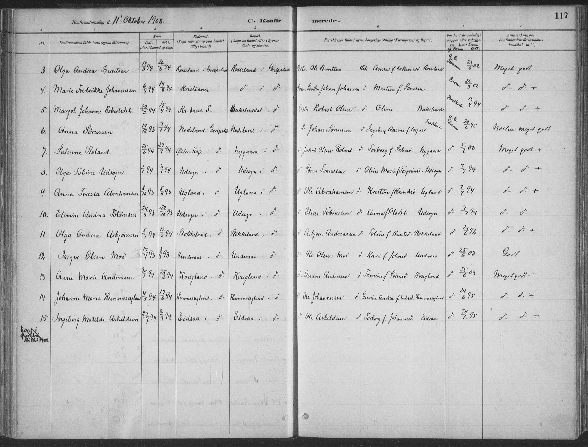 Søgne sokneprestkontor, AV/SAK-1111-0037/F/Fa/Faa/L0003: Parish register (official) no. A 3, 1883-1910, p. 117