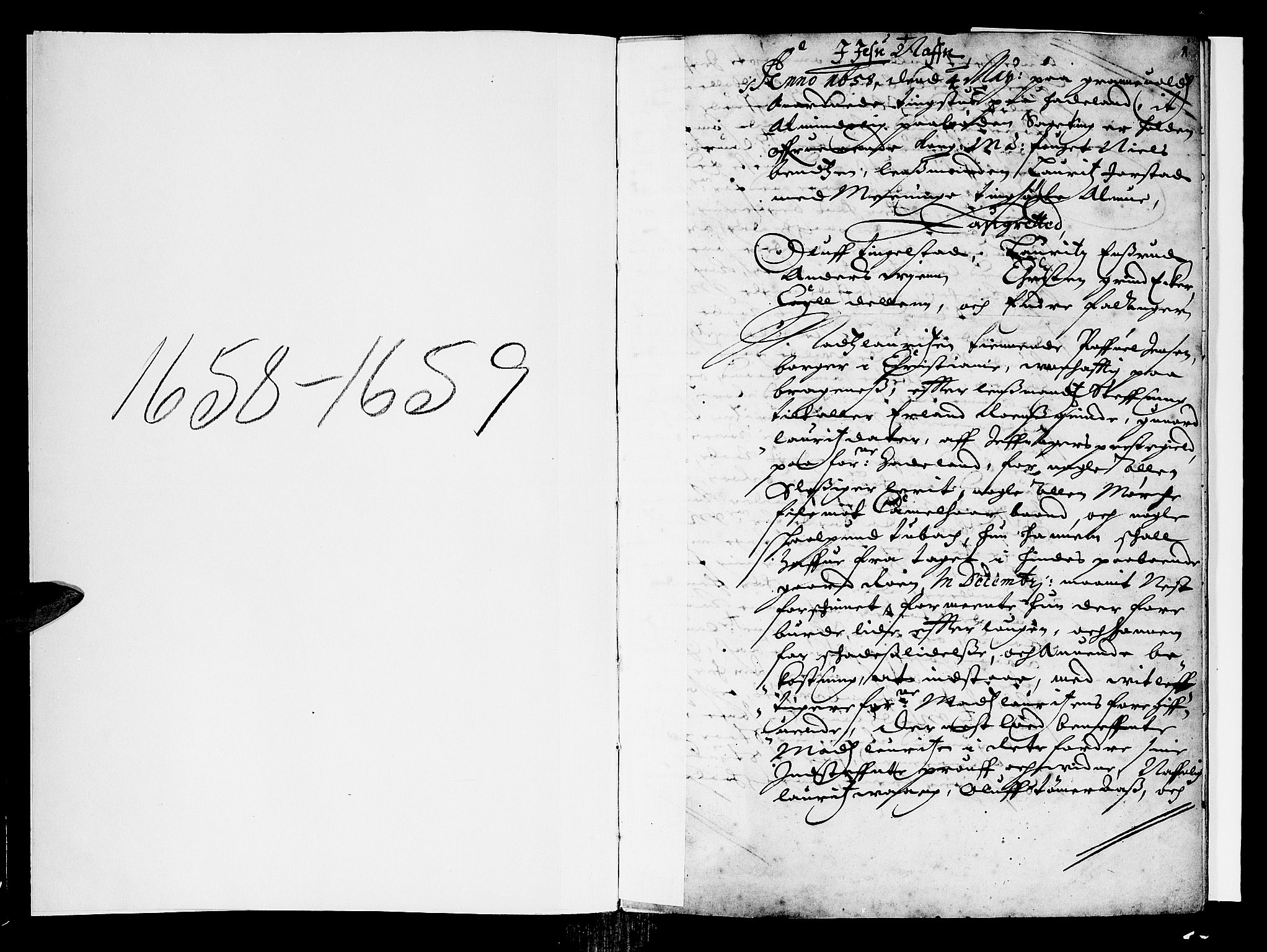 Hadeland, Land og Valdres sorenskriveri, AV/SAH-TING-028/G/Gb/L0006: Tingbok, 1658-1659, p. 0b-1a