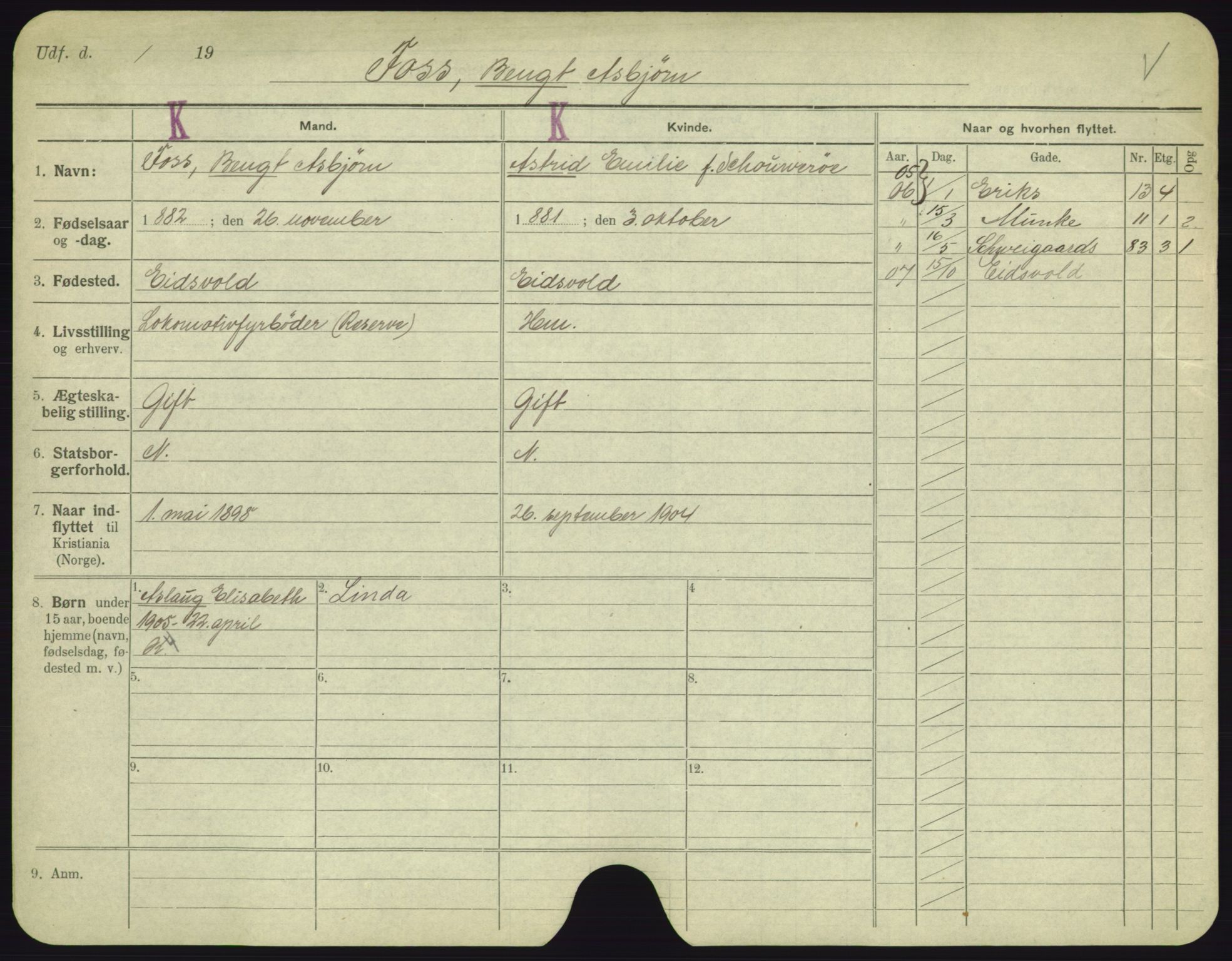 Oslo folkeregister, Registerkort, AV/SAO-A-11715/F/Fa/Fac/L0003: Menn, 1906-1914, p. 202a