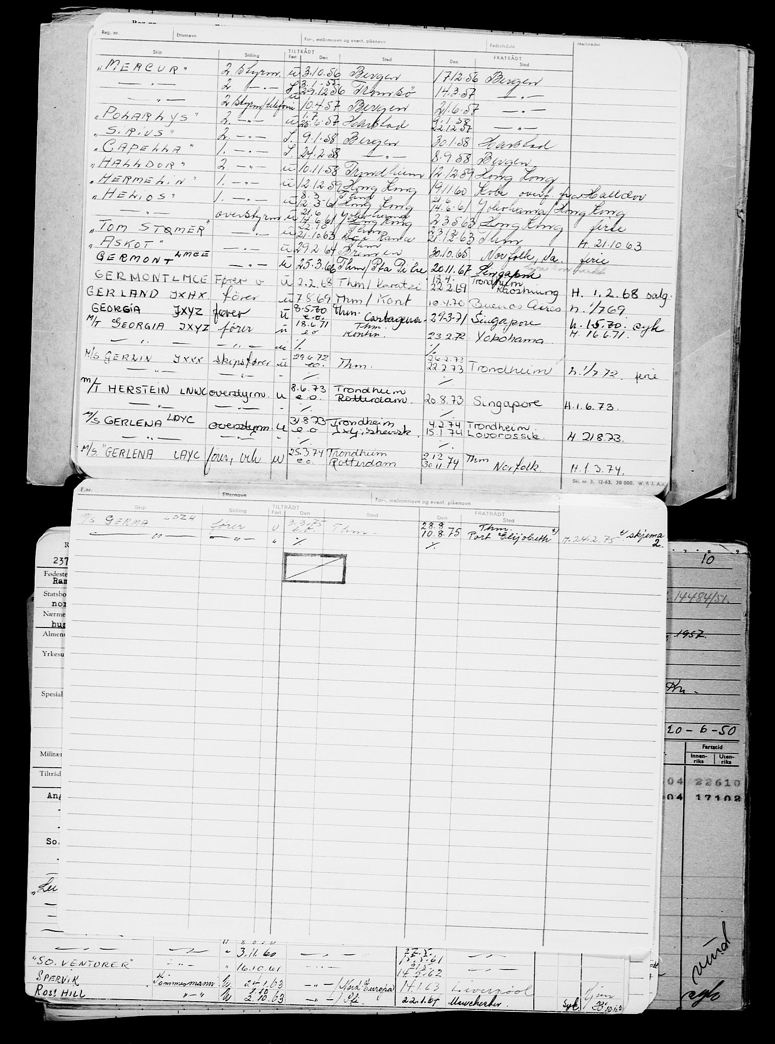 Direktoratet for sjømenn, AV/RA-S-3545/G/Gb/L0185: Hovedkort, 1920, p. 16