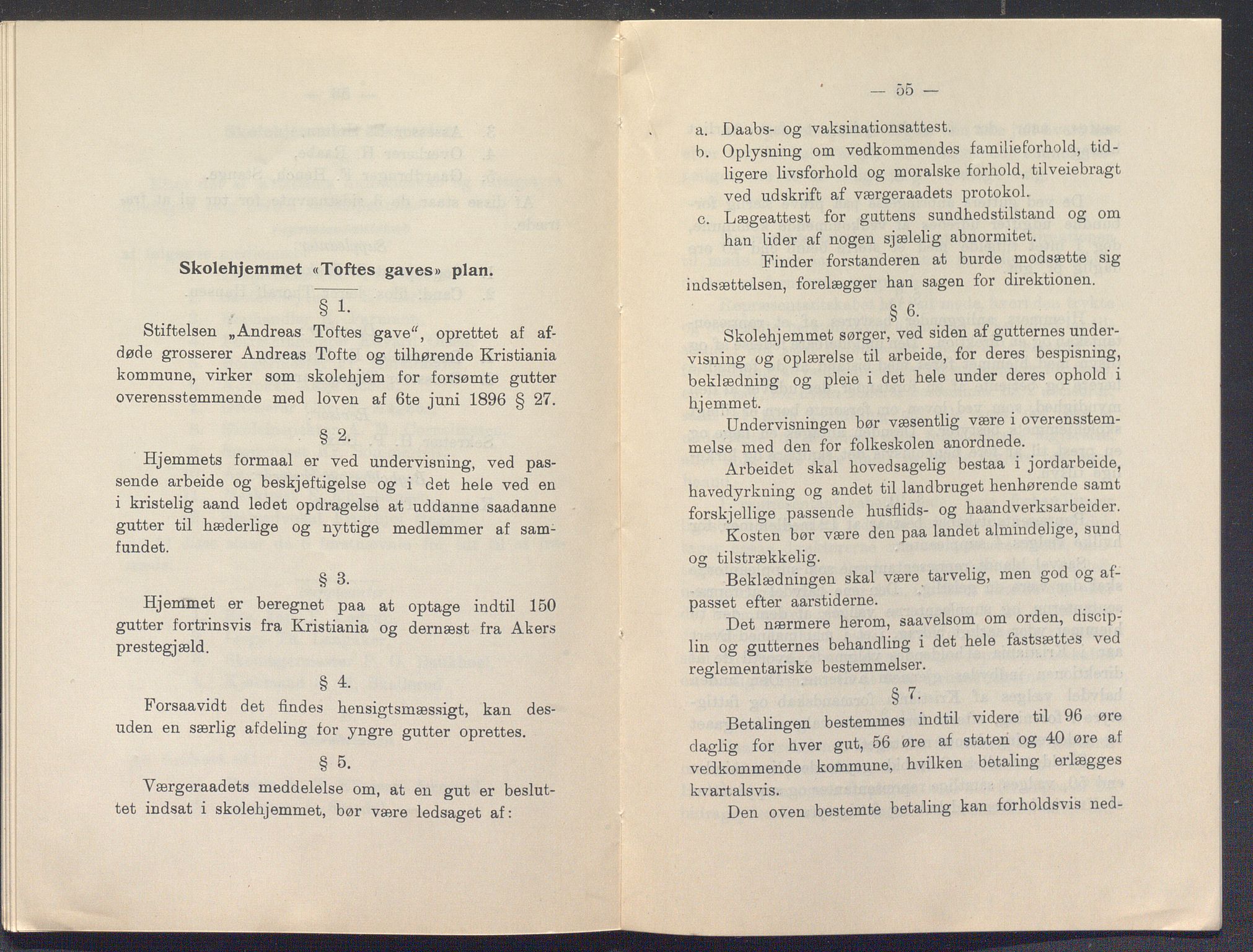 Toftes gave, OBA/A-20200/X/Xa, 1866-1948, p. 1076