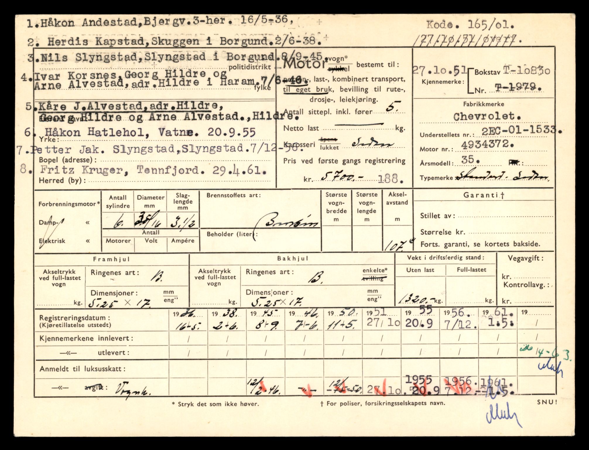 Møre og Romsdal vegkontor - Ålesund trafikkstasjon, AV/SAT-A-4099/F/Fe/L0024: Registreringskort for kjøretøy T 10810 - T 10930, 1927-1998, p. 543