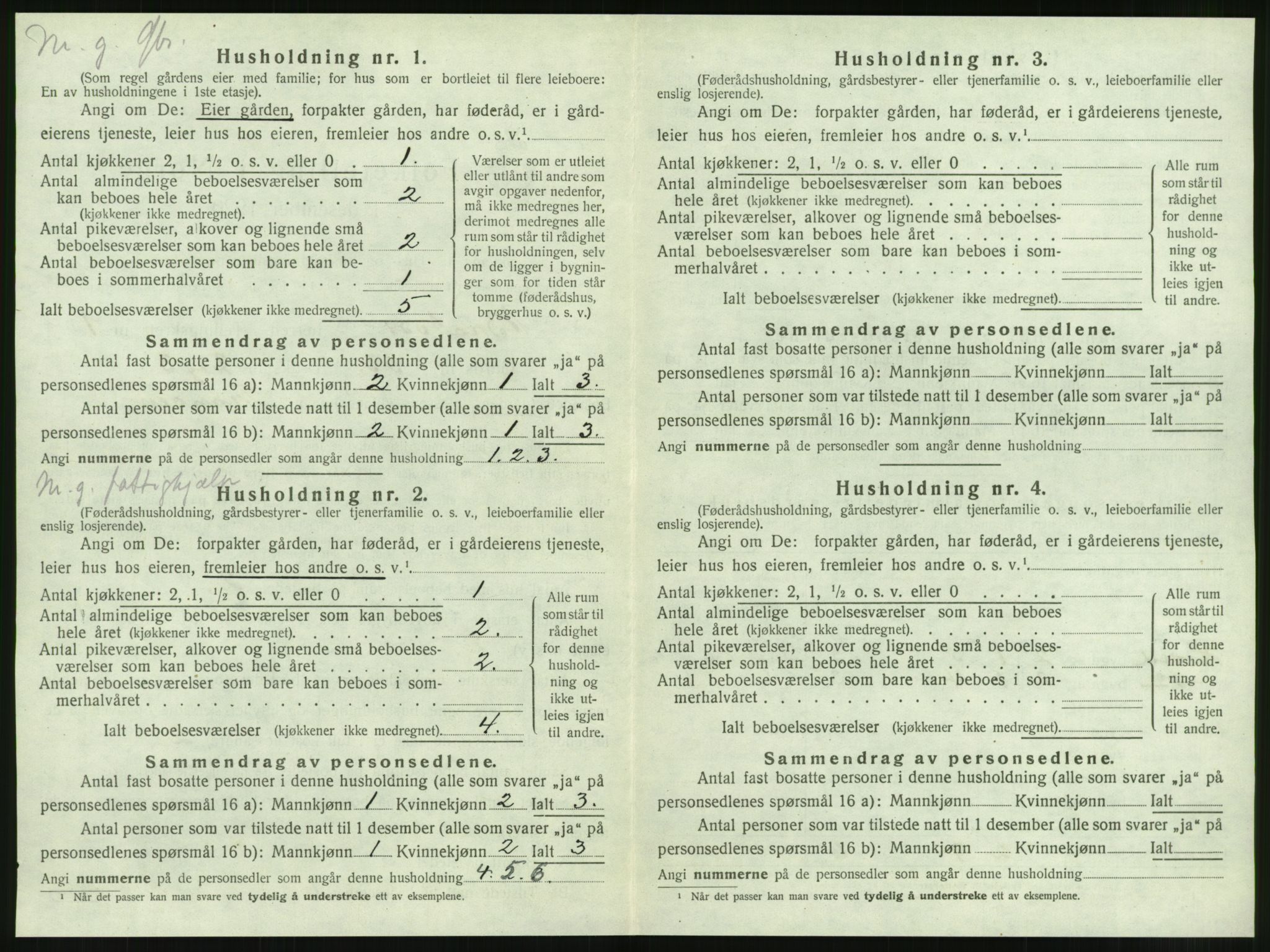 SAT, 1920 census for Brattvær, 1920, p. 49