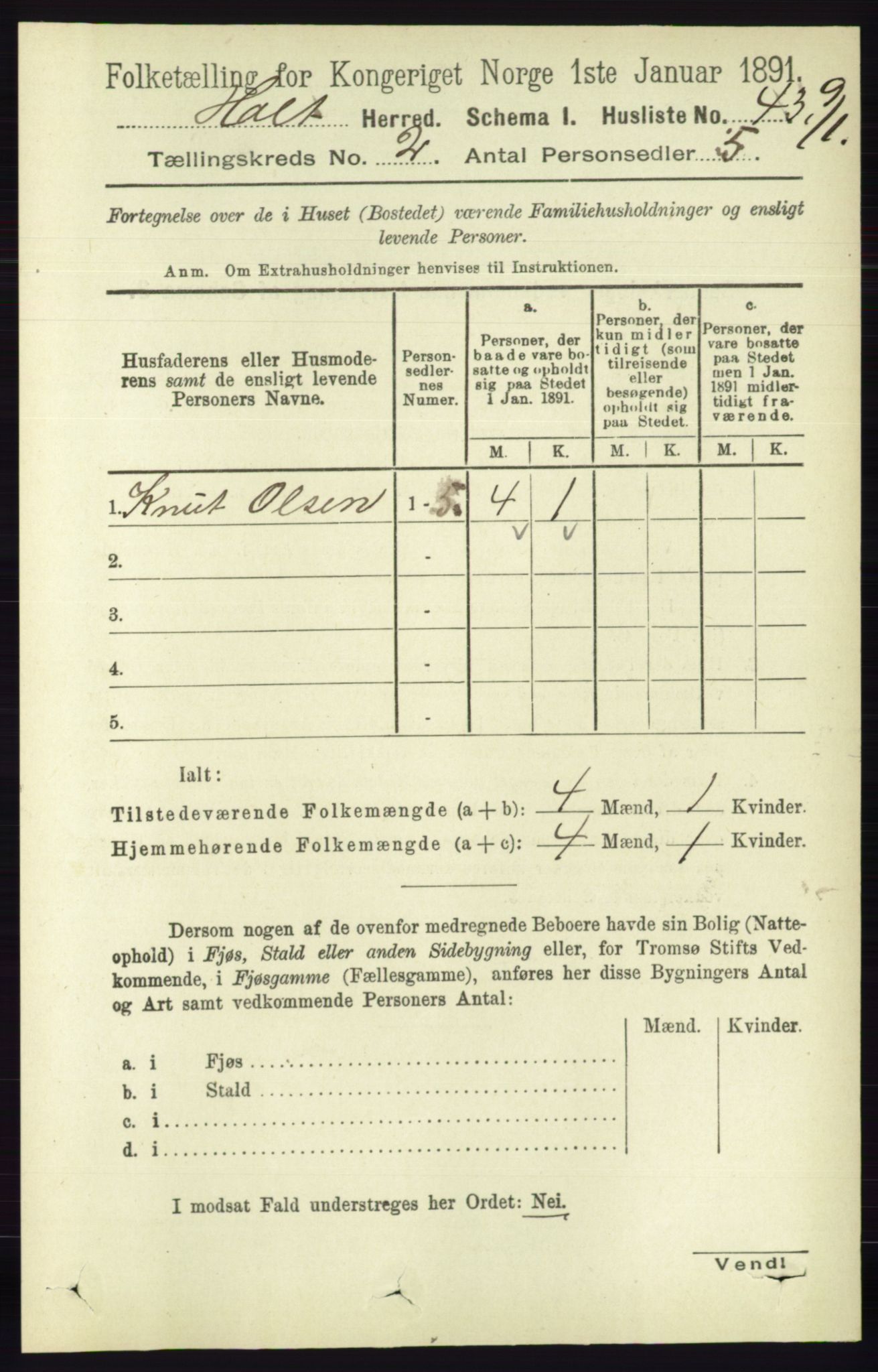 RA, 1891 census for 0914 Holt, 1891, p. 658