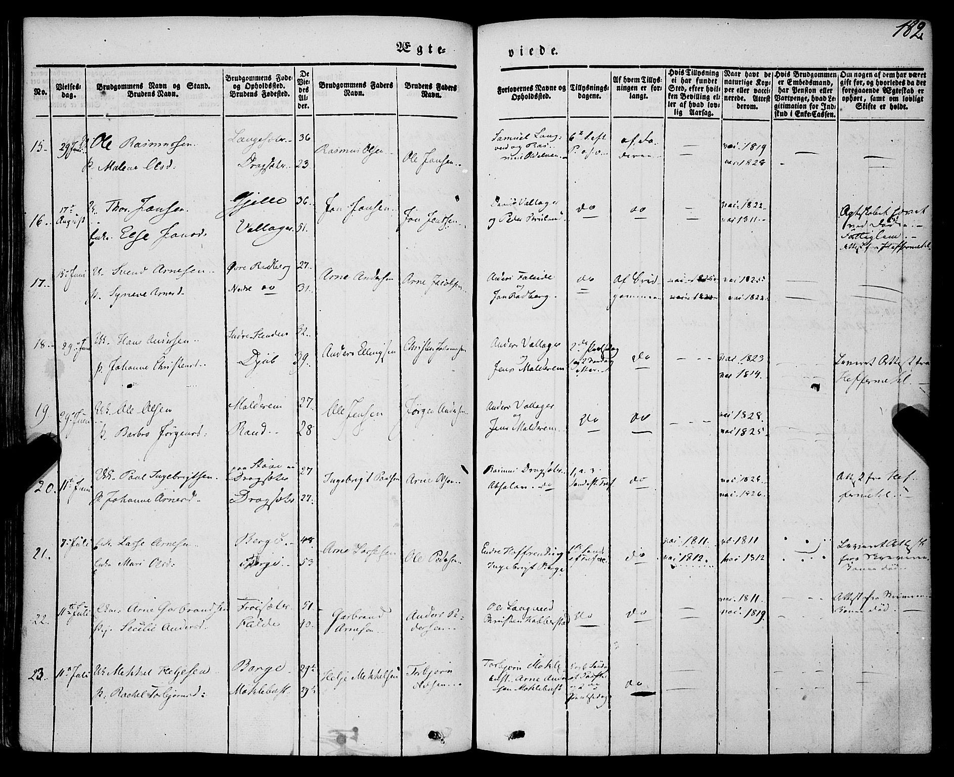 Innvik sokneprestembete, SAB/A-80501: Parish register (official) no. A 5, 1847-1865, p. 182