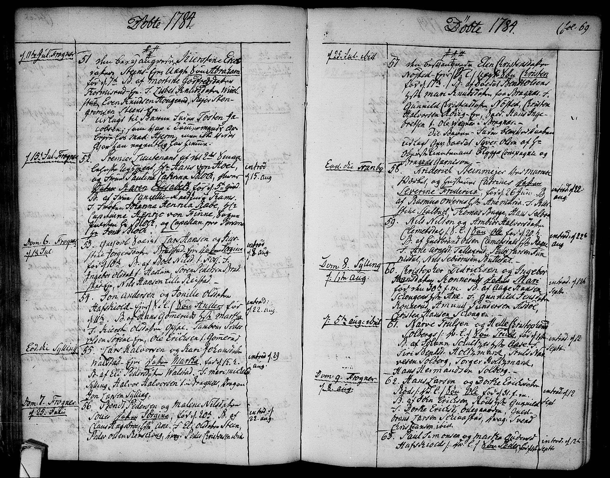 Lier kirkebøker, AV/SAKO-A-230/F/Fa/L0006: Parish register (official) no. I 6, 1777-1794, p. 69