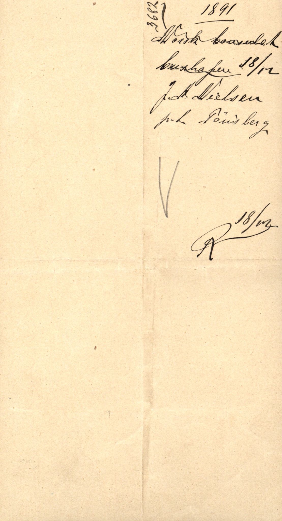 Pa 63 - Østlandske skibsassuranceforening, VEMU/A-1079/G/Ga/L0027/0015: Havaridokumenter / Orion, Orient, Nicolay H. Knudtzon, Natanael, Norrøna, 1891, p. 27