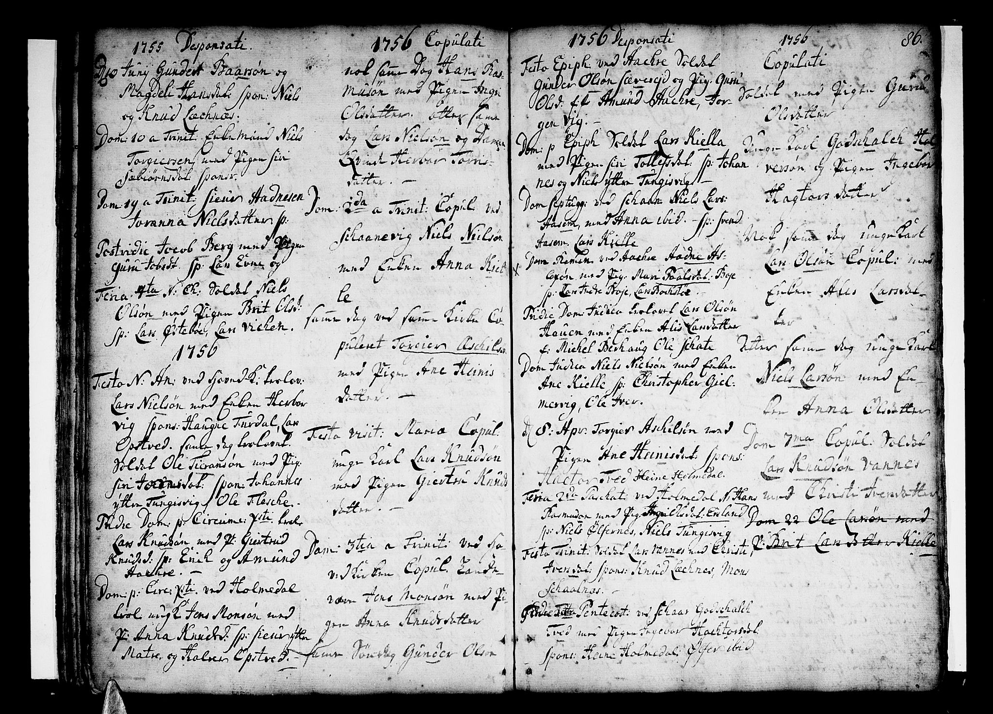 Skånevik sokneprestembete, SAB/A-77801/H/Haa: Parish register (official) no. A 1, 1745-1789, p. 86