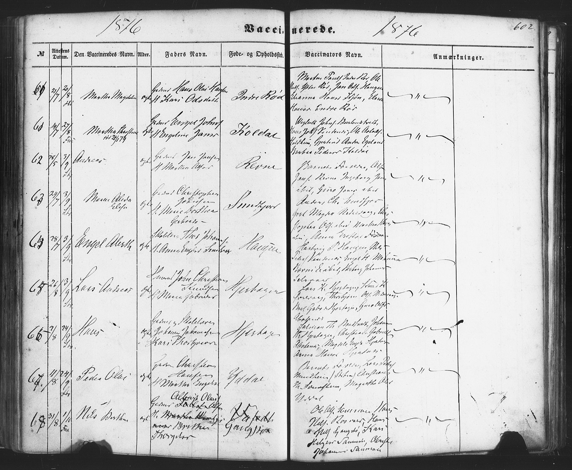 Fusa sokneprestembete, AV/SAB-A-75401/H/Haa: Parish register (official) no. A 1II, 1855-1879, p. 602