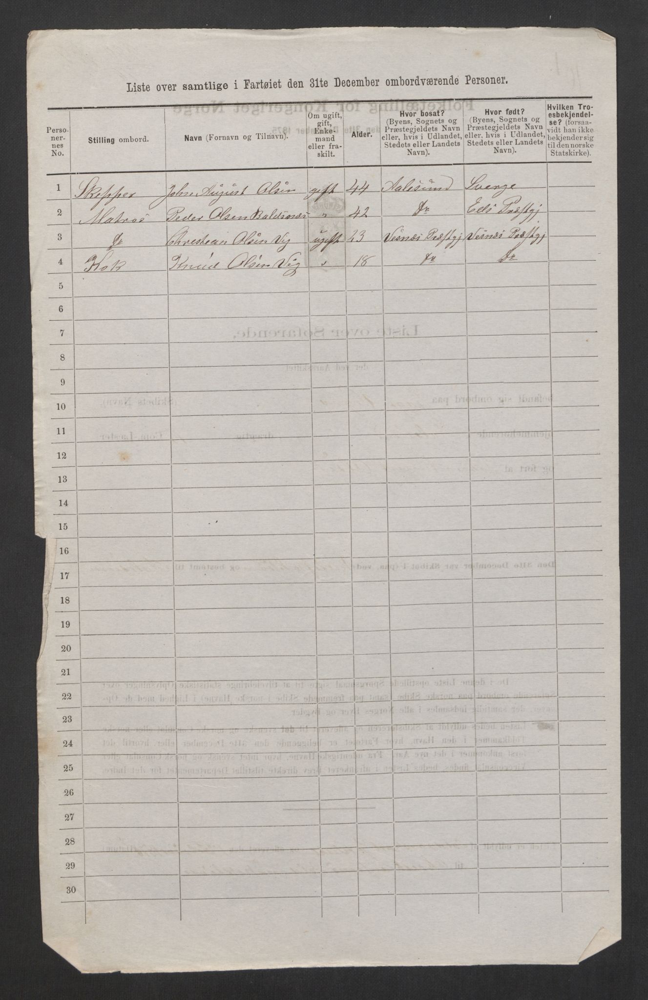 RA, 1875 census, lists of crew on ships: Ships in domestic ports, 1875, p. 1096