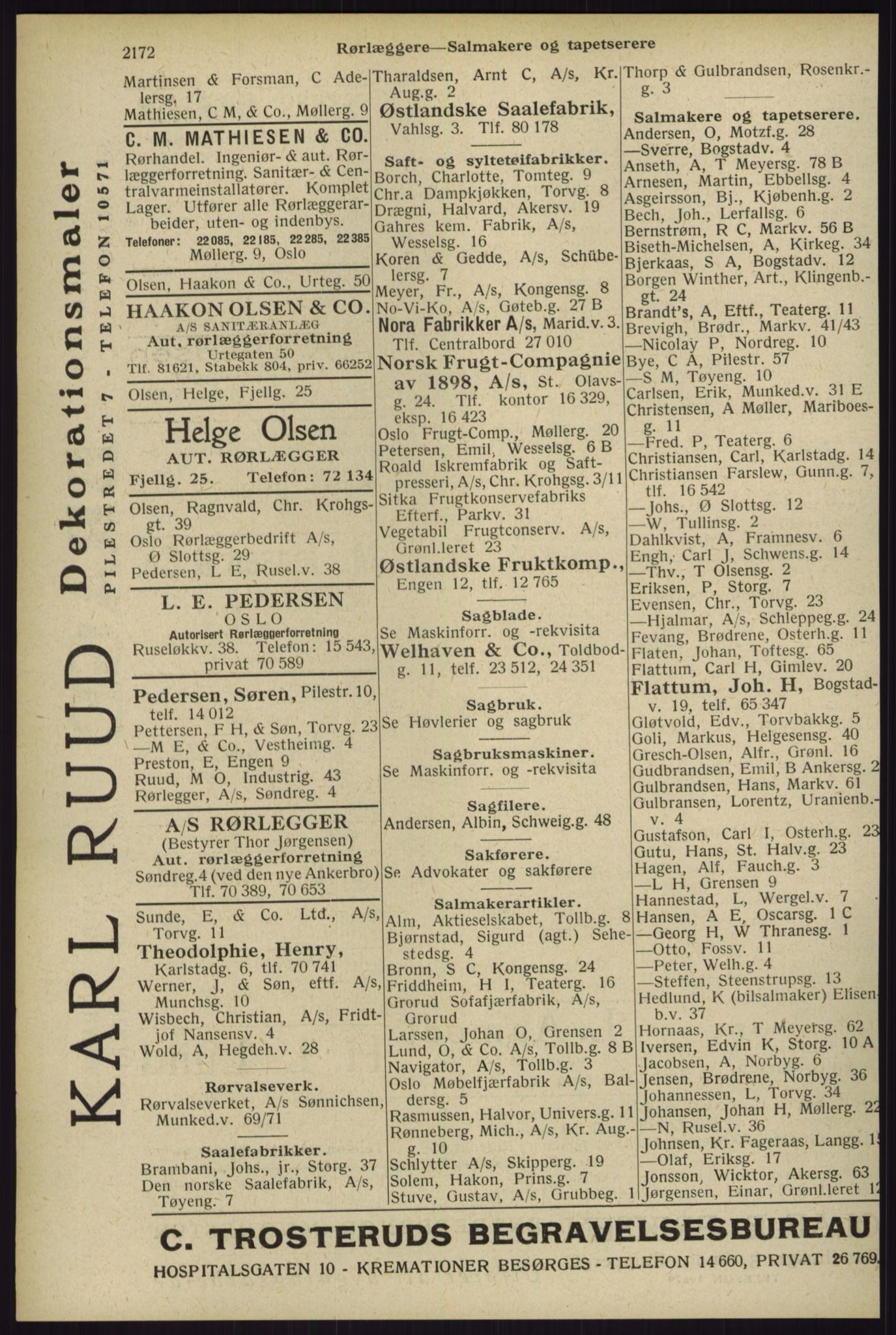 Kristiania/Oslo adressebok, PUBL/-, 1929, p. 2172