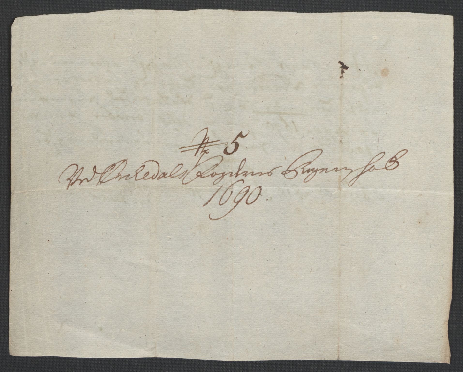 Rentekammeret inntil 1814, Reviderte regnskaper, Fogderegnskap, AV/RA-EA-4092/R58/L3936: Fogderegnskap Orkdal, 1689-1690, p. 444