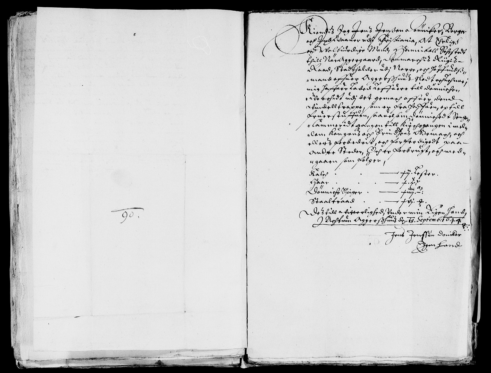 Rentekammeret inntil 1814, Reviderte regnskaper, Lensregnskaper, AV/RA-EA-5023/R/Rb/Rba/L0181: Akershus len, 1644-1645