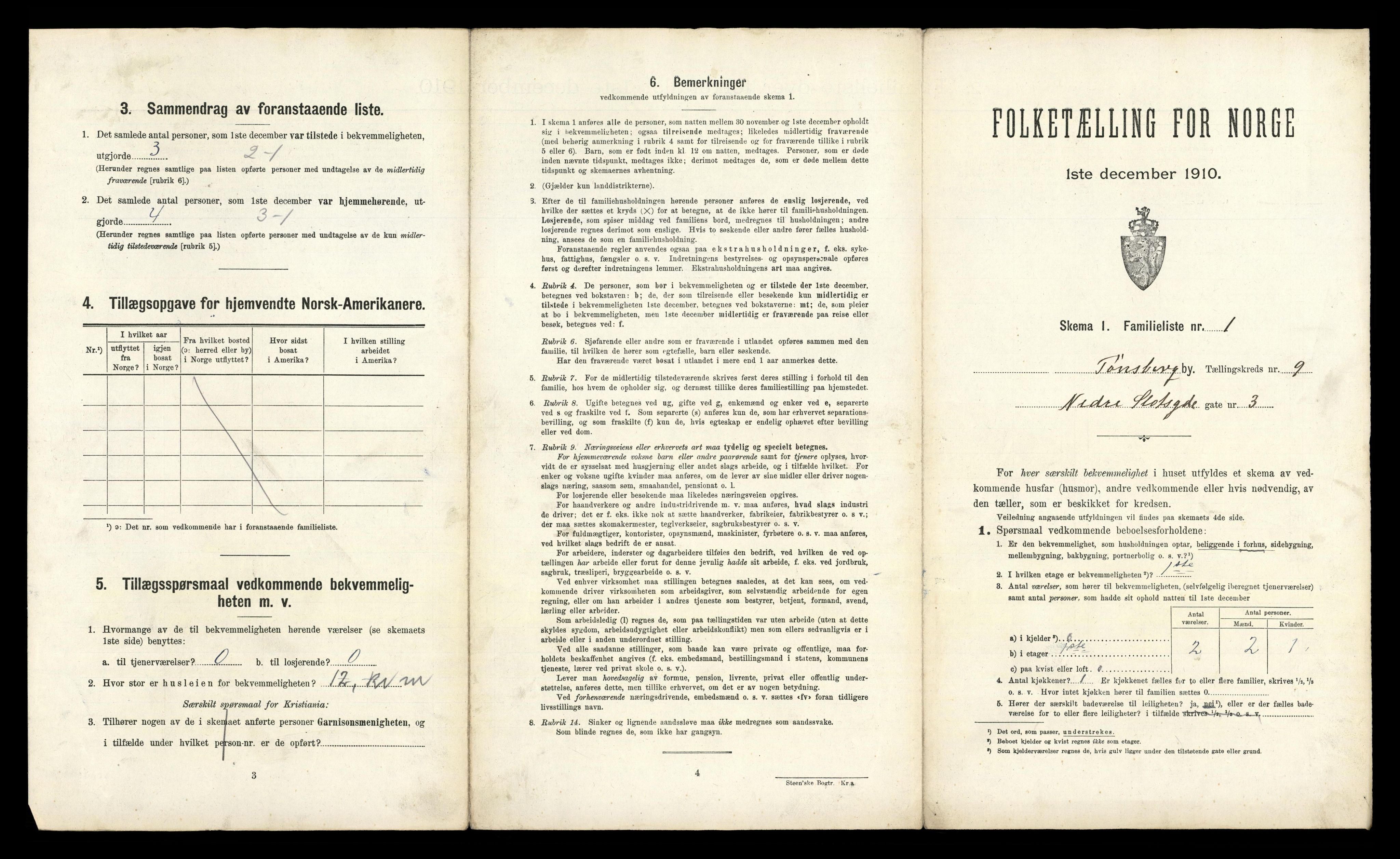 RA, 1910 census for Tønsberg, 1910, p. 3463