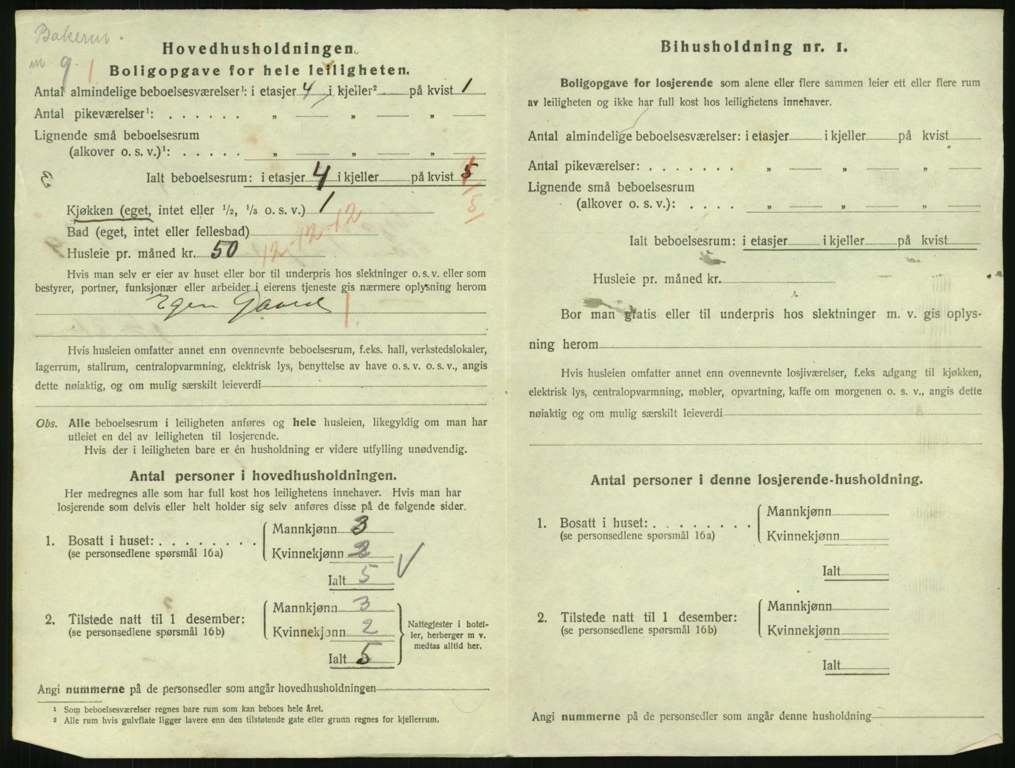 SAH, 1920 census for Gjøvik, 1920, p. 1333