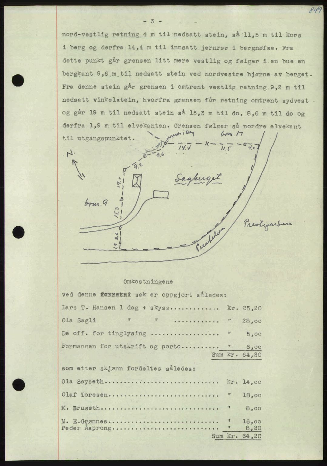 Nordmøre sorenskriveri, AV/SAT-A-4132/1/2/2Ca: Mortgage book no. A110, 1948-1949, Diary no: : 500/1949