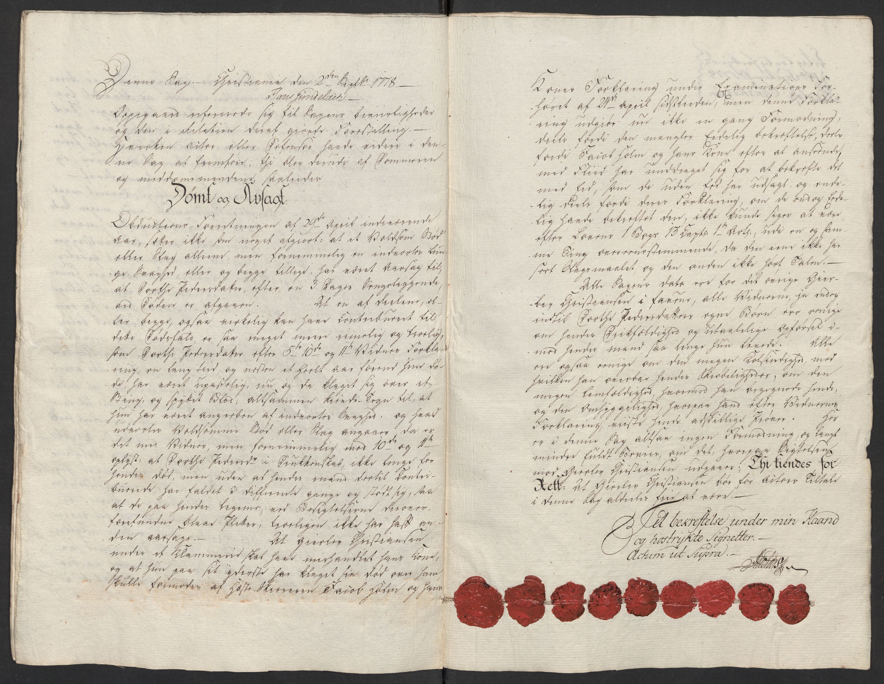 Kristiania stiftamt, SAO/A-10386/G/Gm/L0012: Domsakter og forhør, 1777-1783, p. 47