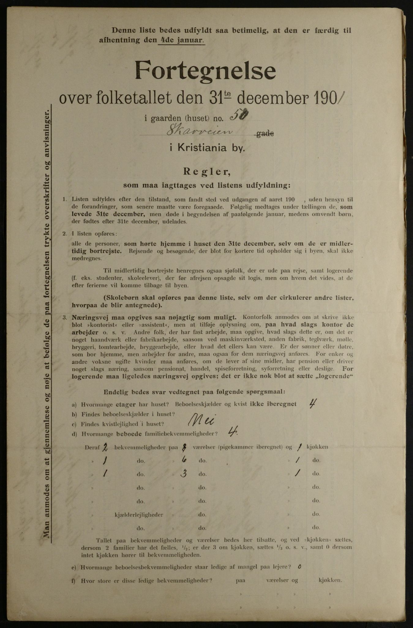 OBA, Municipal Census 1901 for Kristiania, 1901, p. 14920