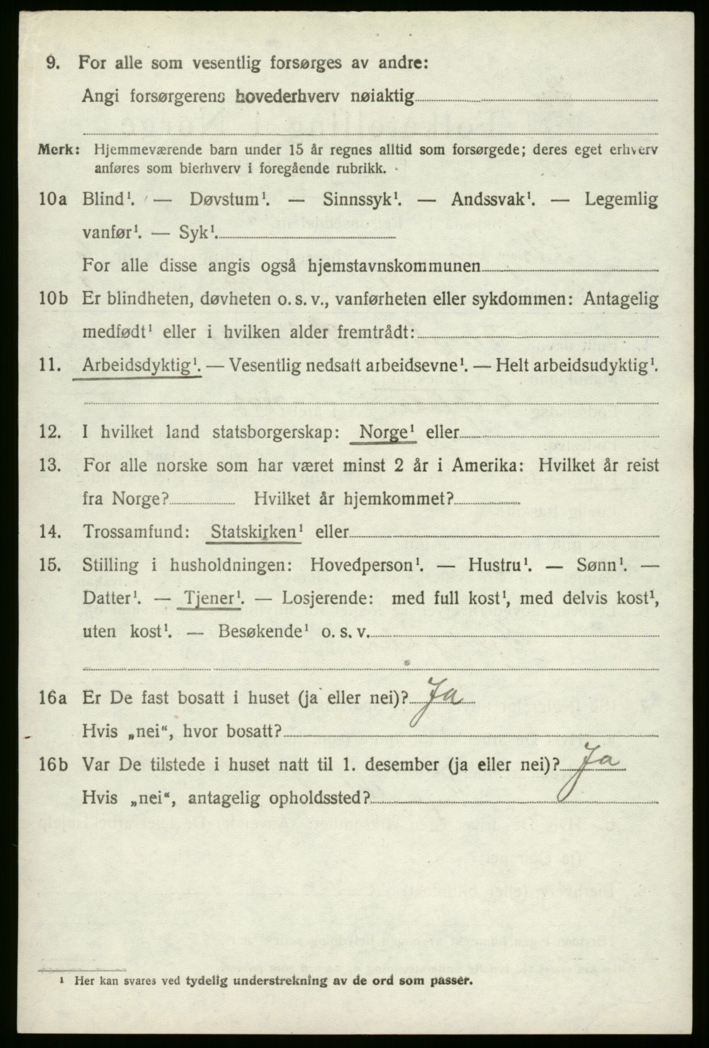 SAB, 1920 census for Stryn, 1920, p. 2625