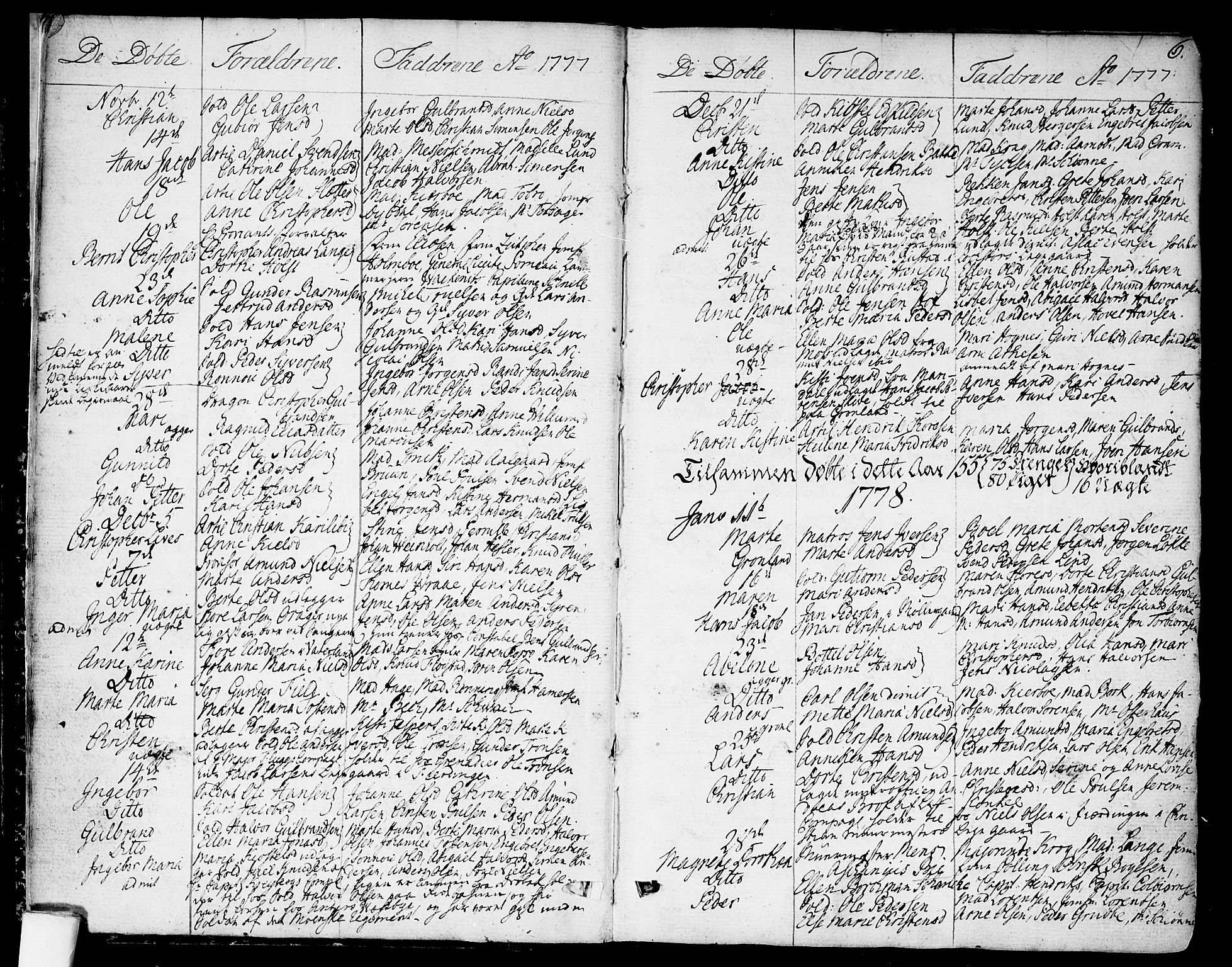 Garnisonsmenigheten Kirkebøker, AV/SAO-A-10846/F/Fa/L0003: Parish register (official) no. 3, 1777-1809, p. 6