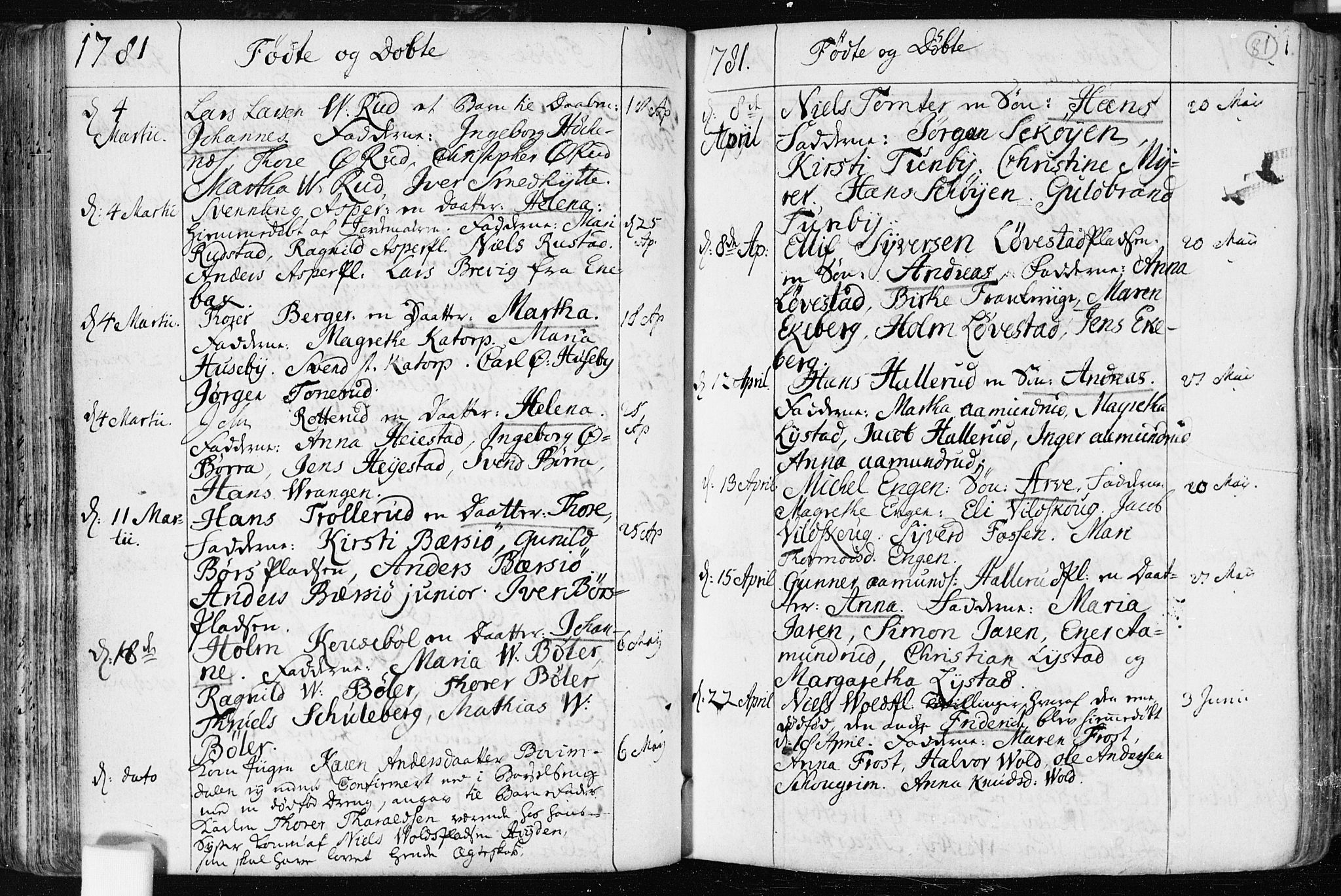 Spydeberg prestekontor Kirkebøker, AV/SAO-A-10924/F/Fa/L0003: Parish register (official) no. I 3, 1778-1814, p. 81