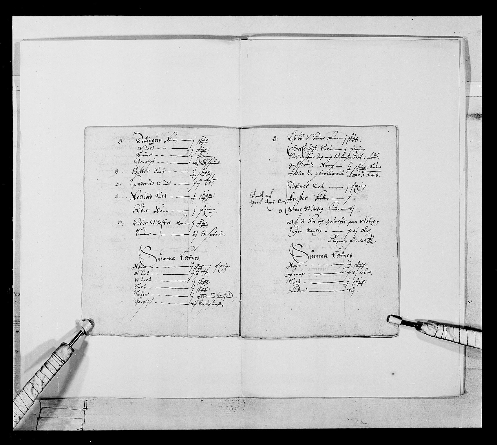 Stattholderembetet 1572-1771, RA/EA-2870/Ek/L0021/0001: Jordebøker 1633-1658: / Adelsjordebøker innlevert til hyllingen i august 1648 og senere, 1648-1649, p. 50