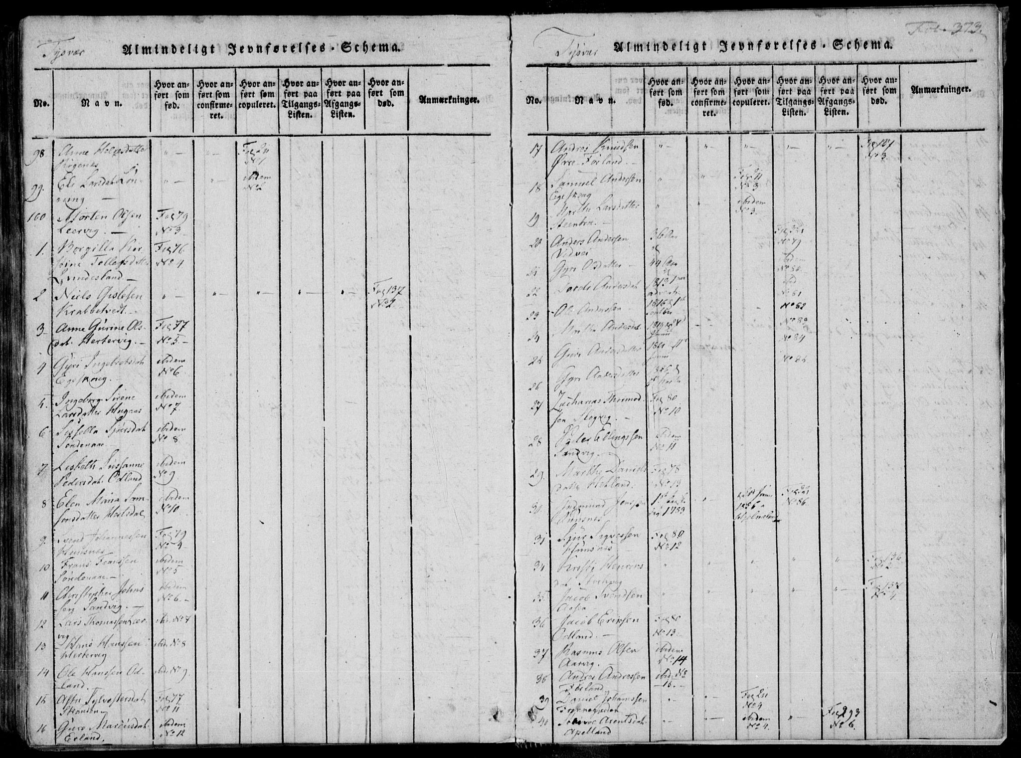 Skjold sokneprestkontor, AV/SAST-A-101847/H/Ha/Haa/L0004: Parish register (official) no. A 4 /1, 1815-1830, p. 373