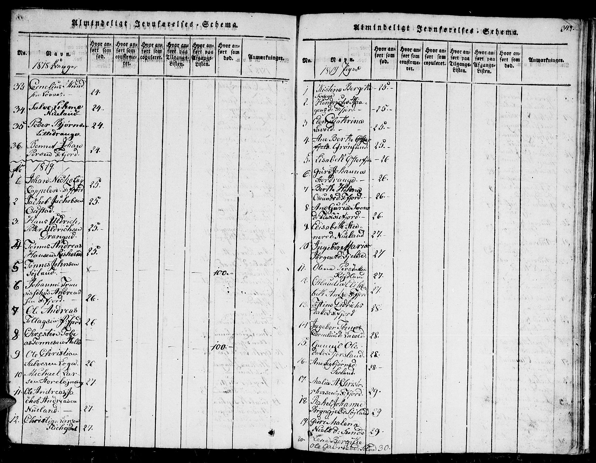 Flekkefjord sokneprestkontor, AV/SAK-1111-0012/F/Fb/Fbc/L0003: Parish register (copy) no. B 3, 1815-1826, p. 348