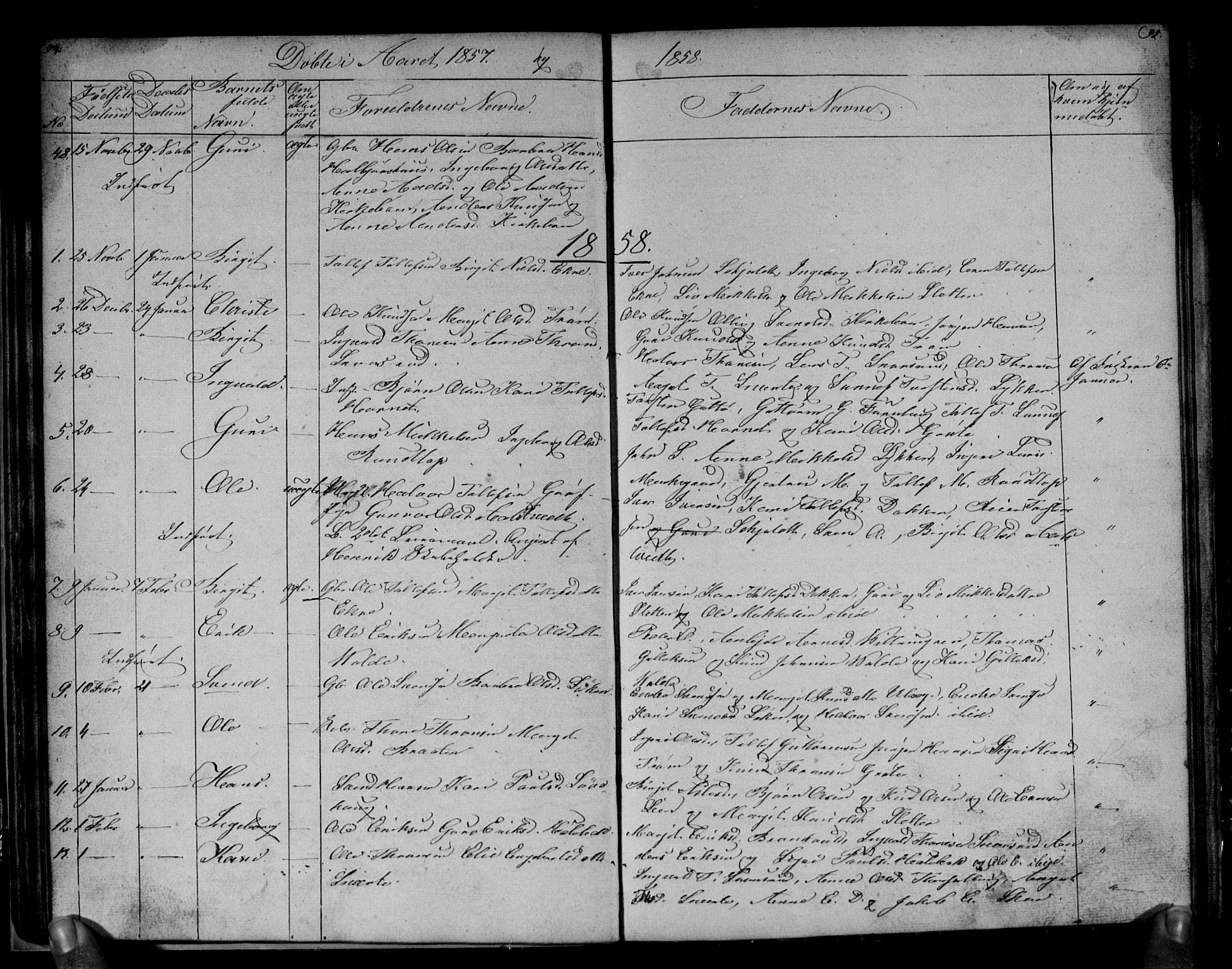 Gol kirkebøker, SAKO/A-226/G/Gb/L0003: Parish register (copy) no. II 3, 1844-1858, p. 94-95