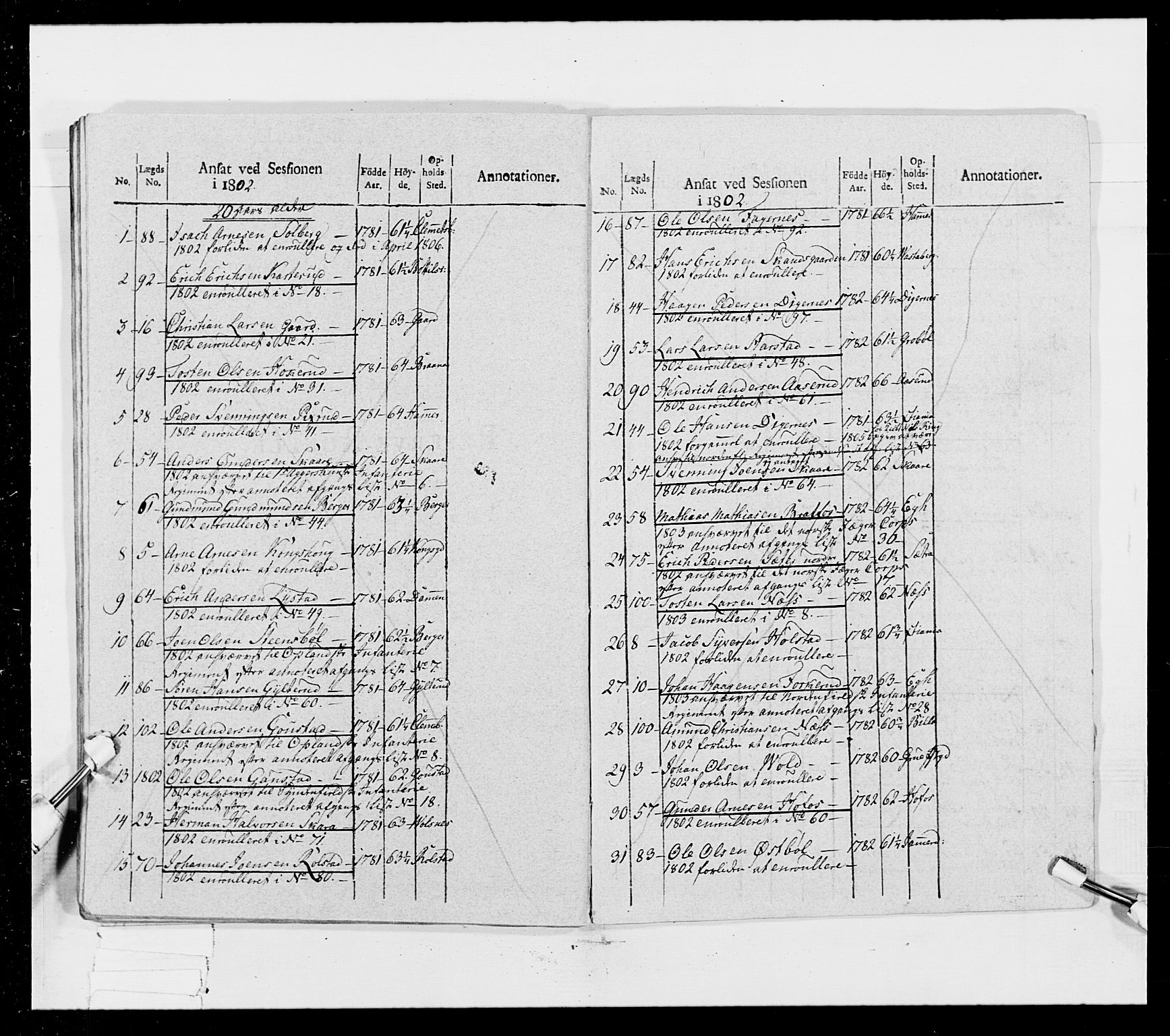 Generalitets- og kommissariatskollegiet, Det kongelige norske kommissariatskollegium, AV/RA-EA-5420/E/Eh/L0023: Norske jegerkorps, 1805, p. 369